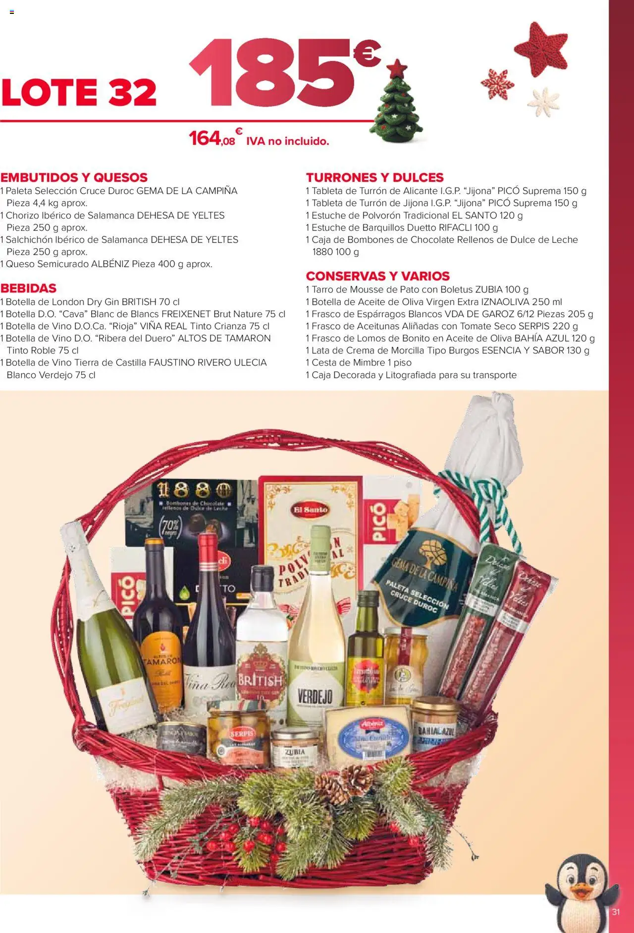 Carrefour - Cestas │ válido desde el 18.10.2025 | Página: 31 | Productos: Leche, Chocolate, Νυχτικό, Cesta