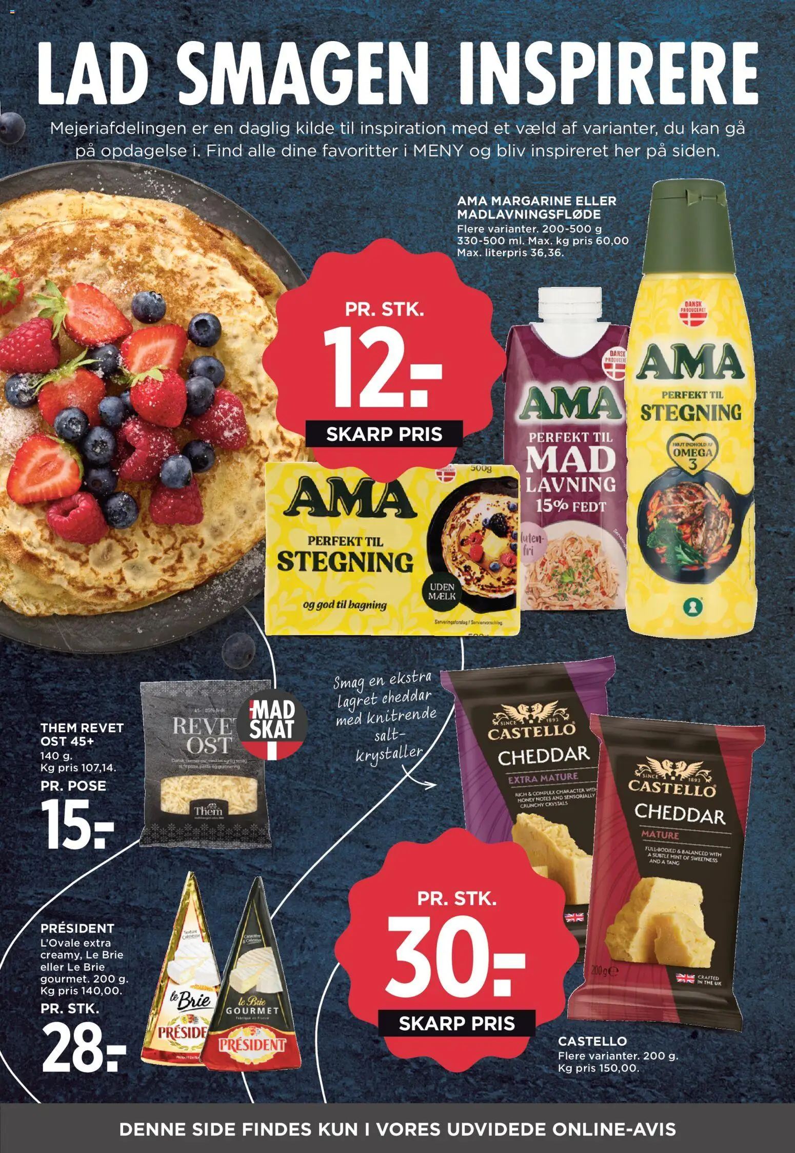 Meny tilbudsavis – gyldig fra 21.11.2025 | Side: 5 | Produkter: Mælk, Ost, Cheddar, Salt