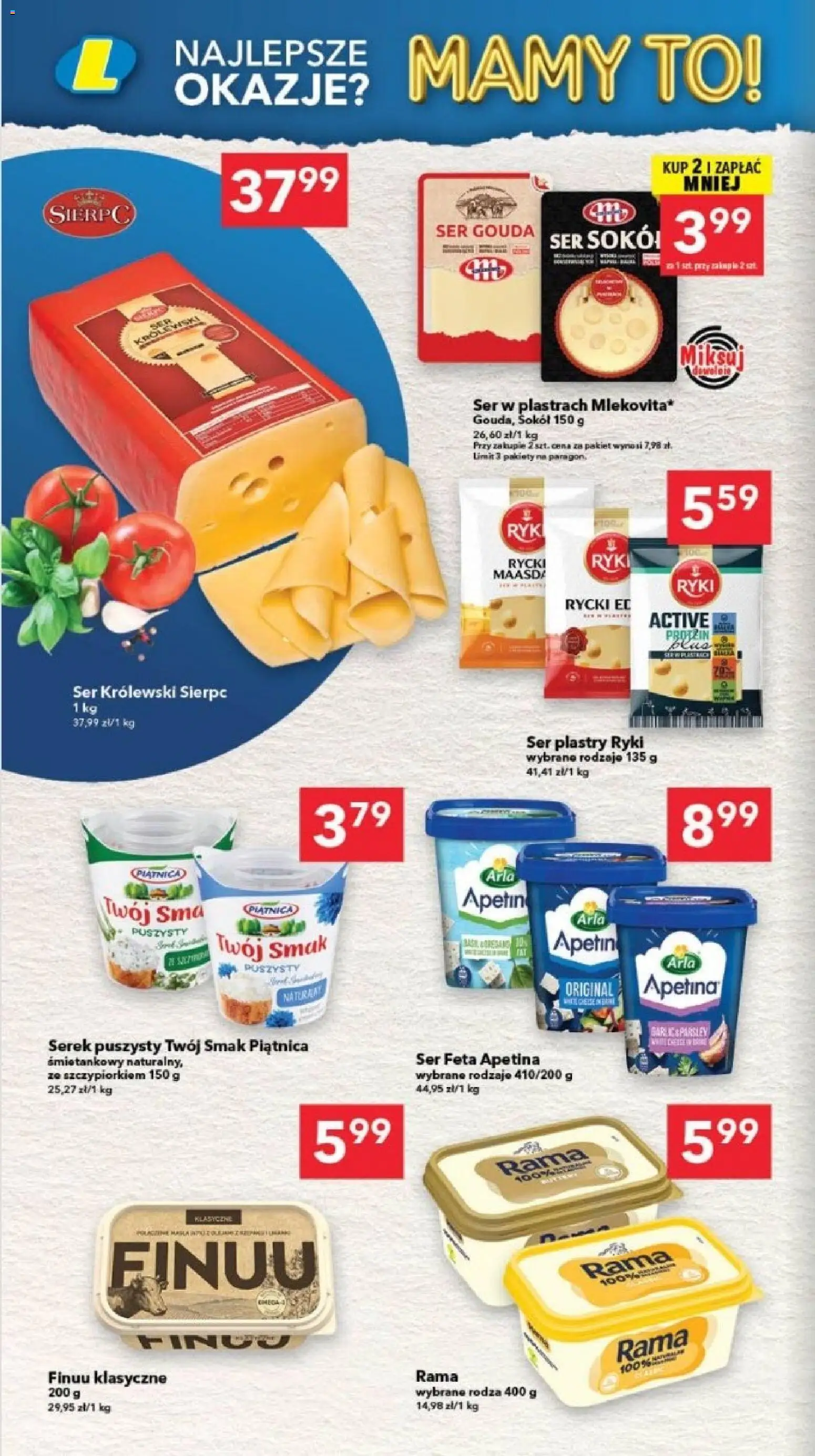 Lewiatan gazetka - Gdańsk od 23.04.2026 | Strona: 8 | Produkty: Serek, Ser, Ser feta, Ser gouda