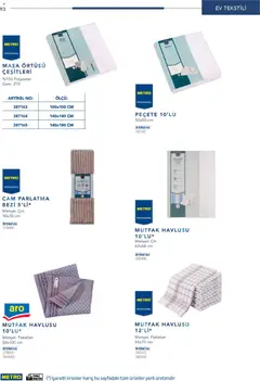 26.12.2025 tarihinden itibaren geçerli olan Metro kataloğu önizlemesi | Sayfa: 93 | Ürünler: Masa, Cin, Masa örtüsü