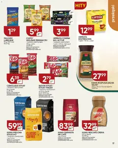 Pogląd oferty "Chata Polska Gazetka" - ważna od 29.01.2026 | Strona: 17 | Produkty: Chipsy, Kawa ziarnista, Kawa rozpuszczalna, Paluszki