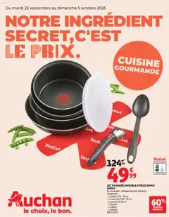 Auchan - Notre ingrédient secret c'est le prix - Voorbeeld van een folder van Auchan, geldig van 23.09.2025