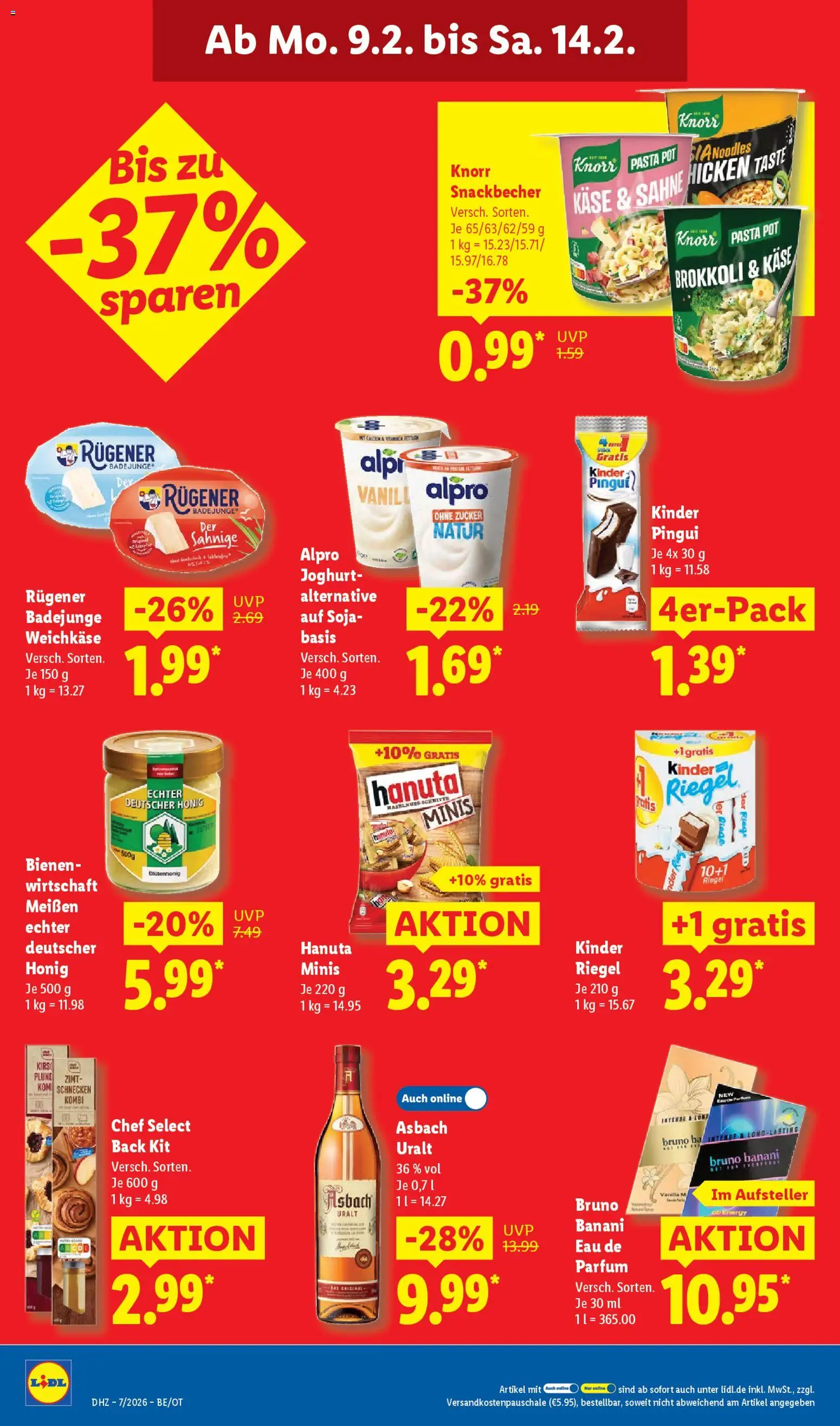 Lidl Prospekt Zossen – gültig ab 09.02.2026 | Seite: 26 | Produkte: Käse, Alpro, Brokkoli, Sahne