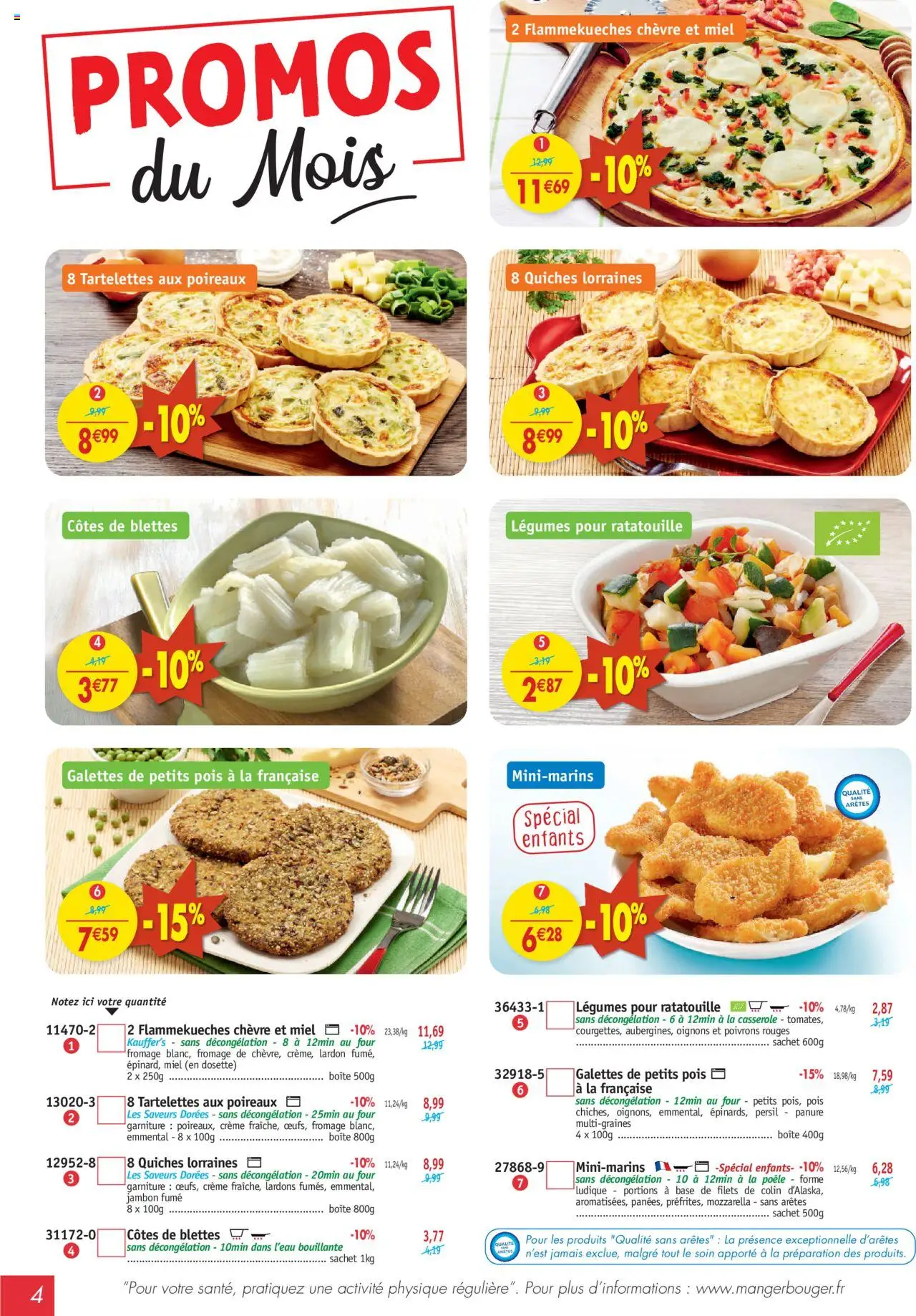  | Page: 4 | Produits: Four, Emmental, Miel, Jambon