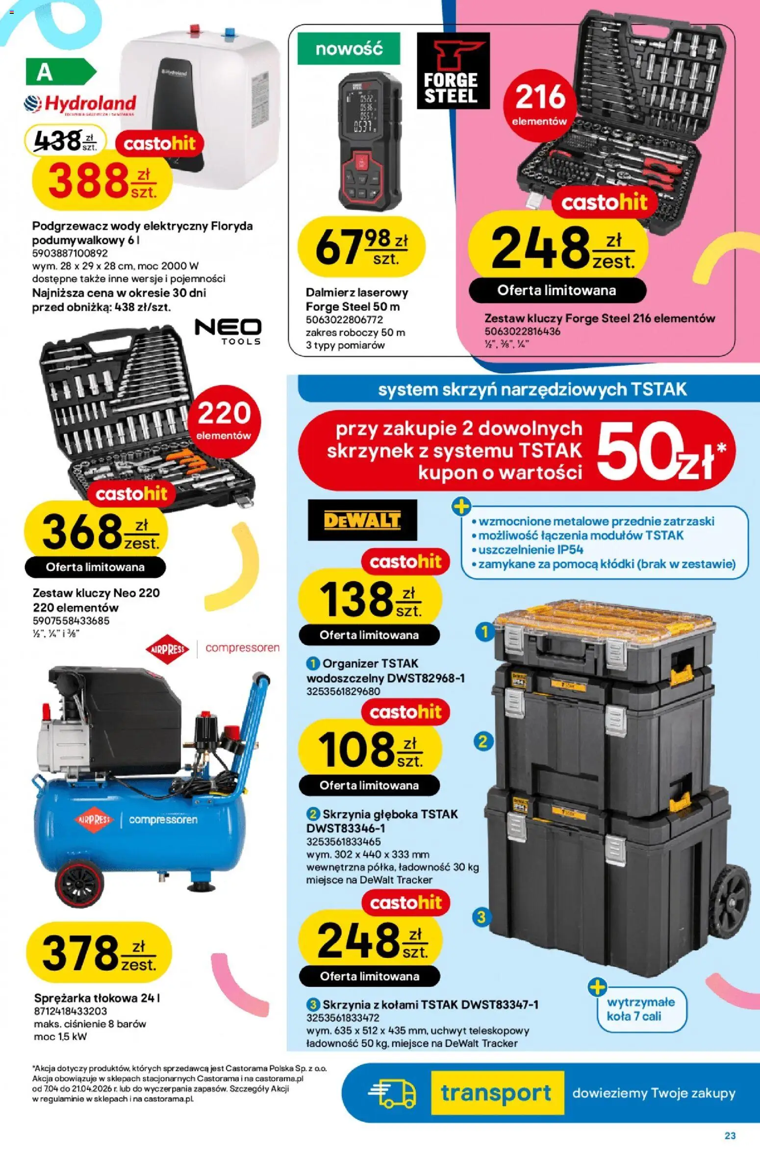 Castorama gazetka od 07.04.2026 | Strona: 23 | Produkty: Dalmierz laserowy