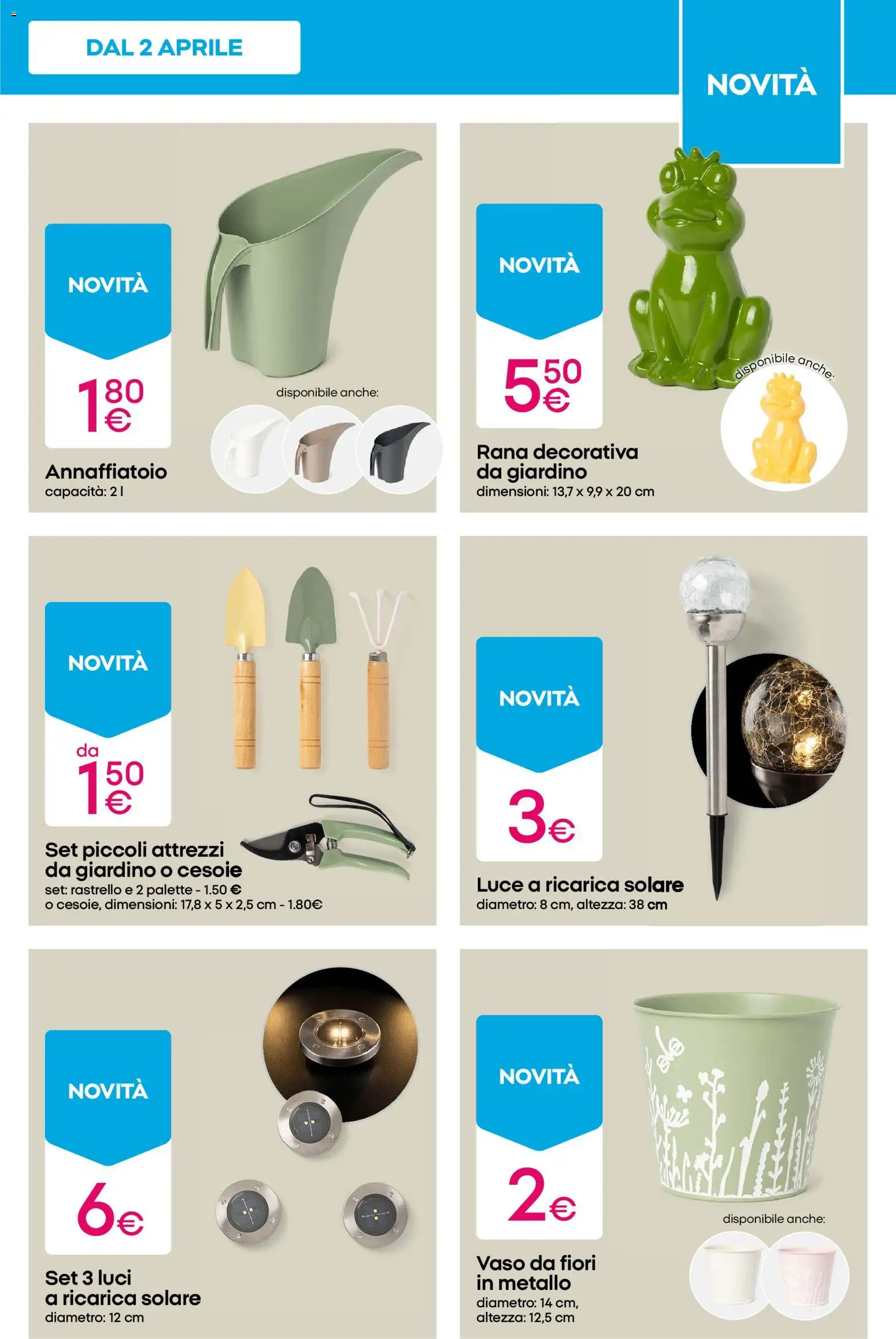Volantino Pepco del 02.04.2026 | Pagina: 7 | Prodotti: Annaffiatoio, Rastrello, Vaso