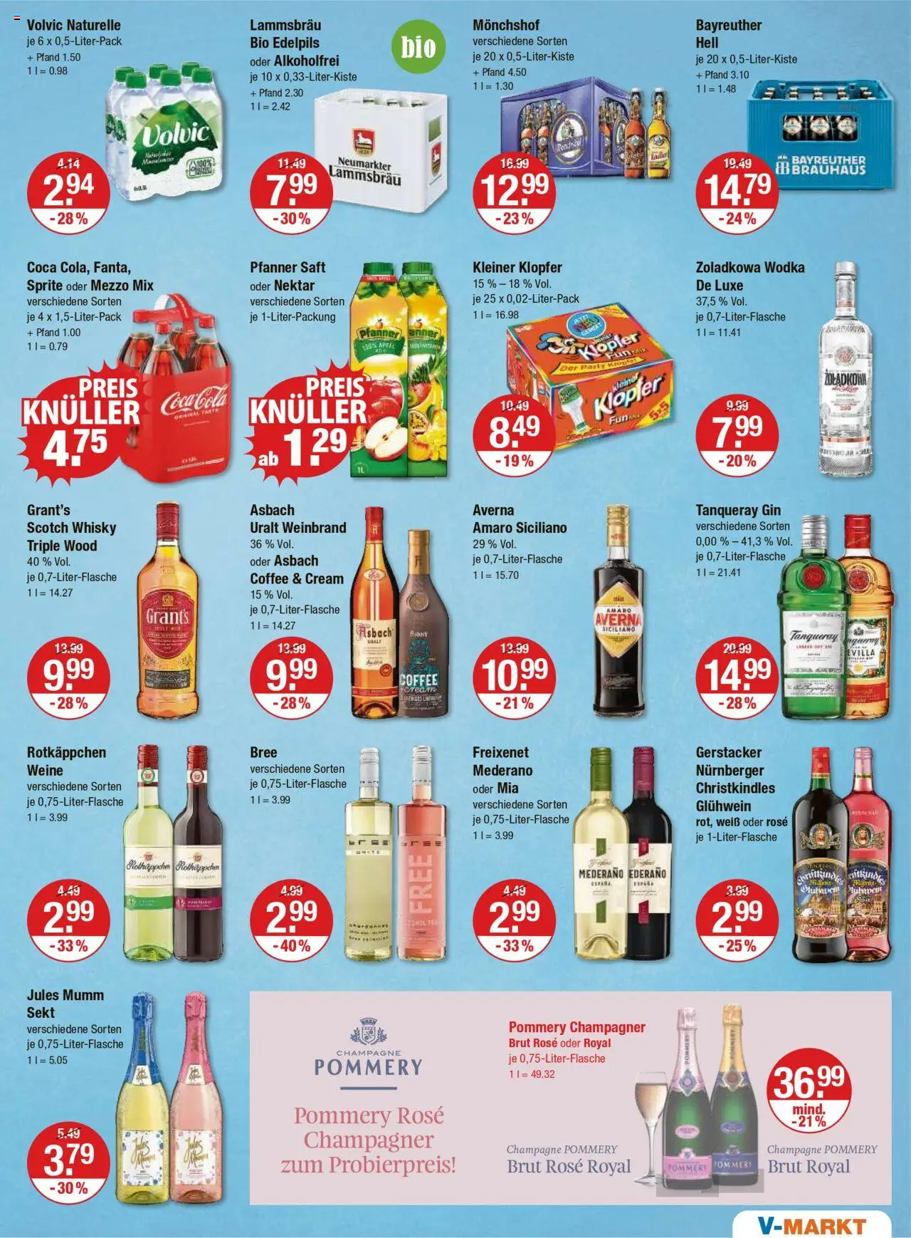 V-Markt - Hallertau / Oberpfalz – gültig ab 16.10.2025 | Seite: 13 | Produkte: Mumm sekt, Sprite, Bree, Äpfel