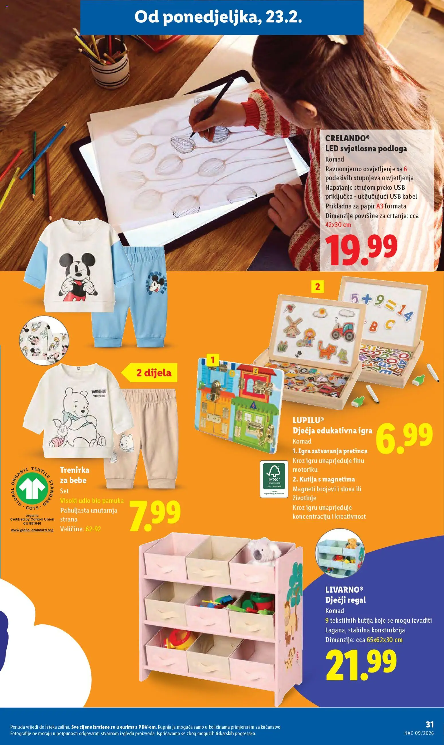 Lidl katalog | vrijedi od 23.02.2026 | Stranica: 31 | Proizvodi: Kutija, Regal, Kabel, USB