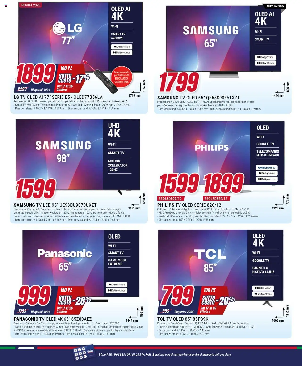 Volantino Trony del 17.10.2025 | Pagina: 12 | Prodotti: Telecomando, TV, Gioco, Samsung