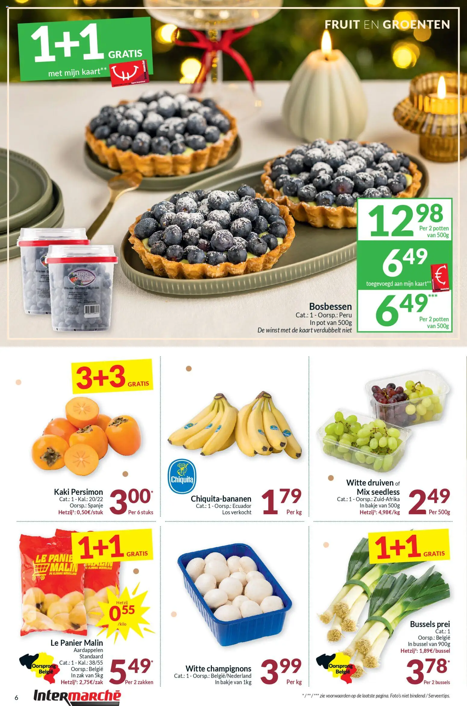 {H1} | Pagina: 6 | Producten: Groenten, Bosbessen, Kaart, Pot