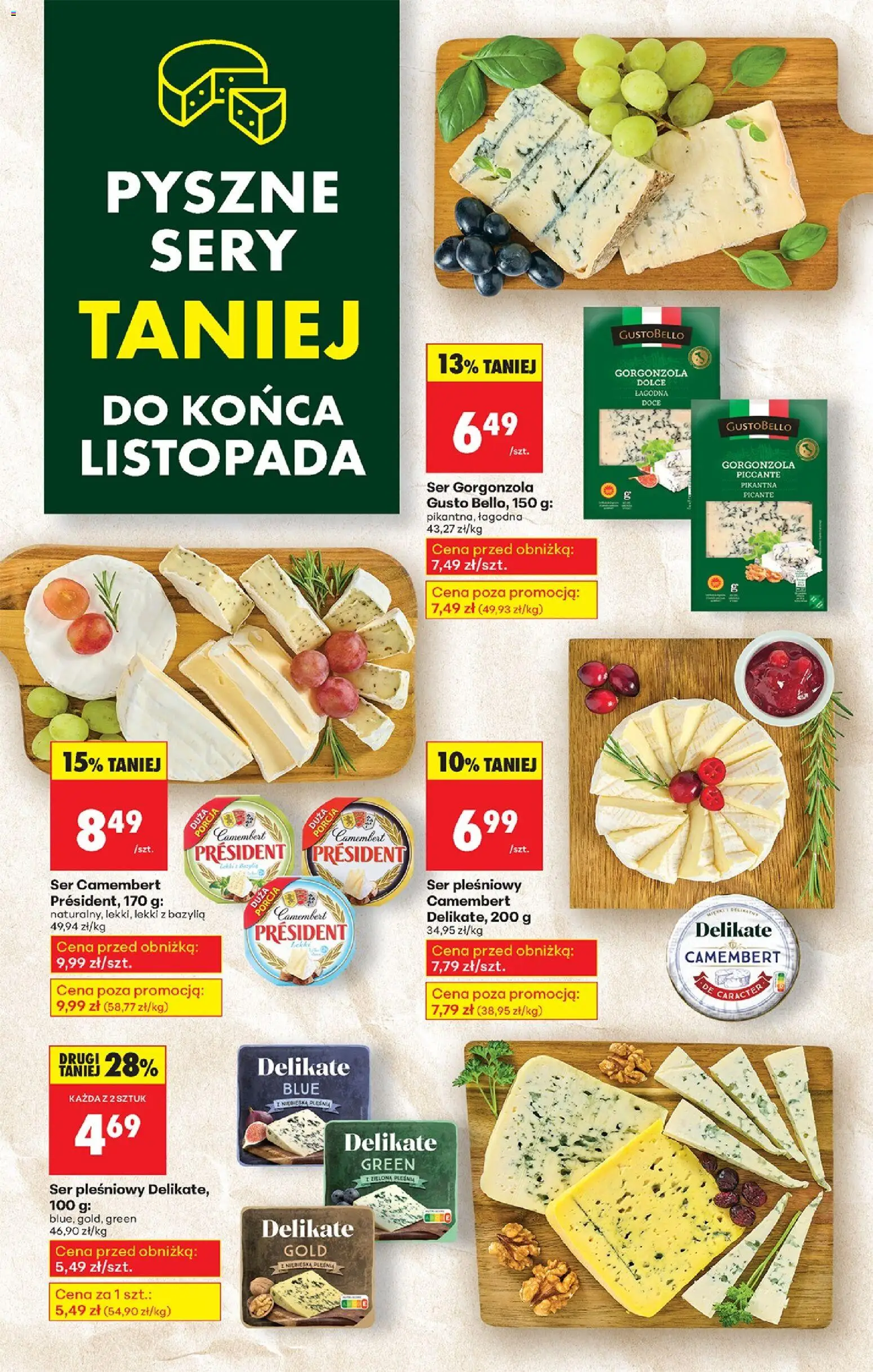Biedronka gazetka - Oferta w tym tygodniu od 20.11.2025 | Strona: 50 | Produkty: Ser camembert, Bazylia, Sery, Ser