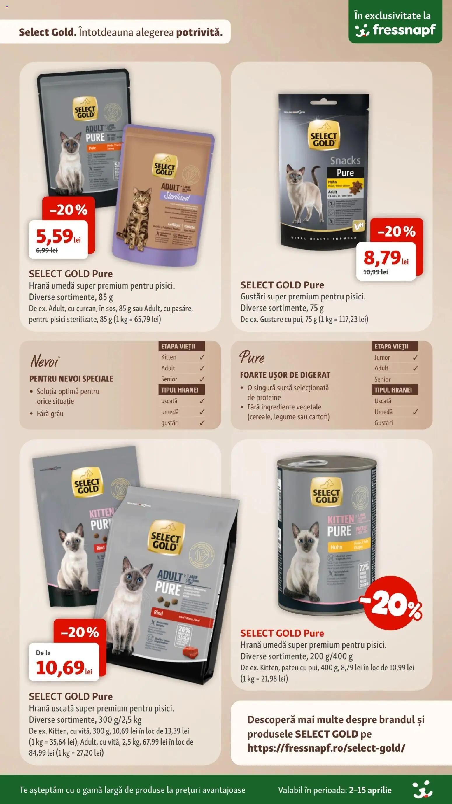 Noul catalog Fressnapf – valabil de la 02.04.2026 | Pagină: 10 | Produse: Masaüstü kılıfı, Cartofi, Legume