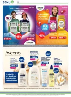 BENU Gyógyszertárak Akciós újság - amely érvényes a következő dátumtól: 01.11.2025 | Oldal: 20 | Termékek: Body, Bor, Testápoló, Multivitamin