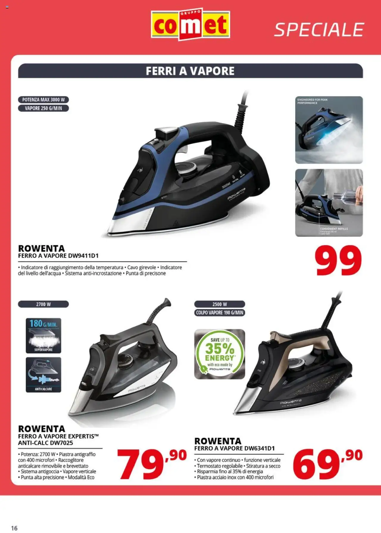 Volantino Comet del 05.08.2025 | Pagina: 16 | Prodotti: Anticalcare, Cavo