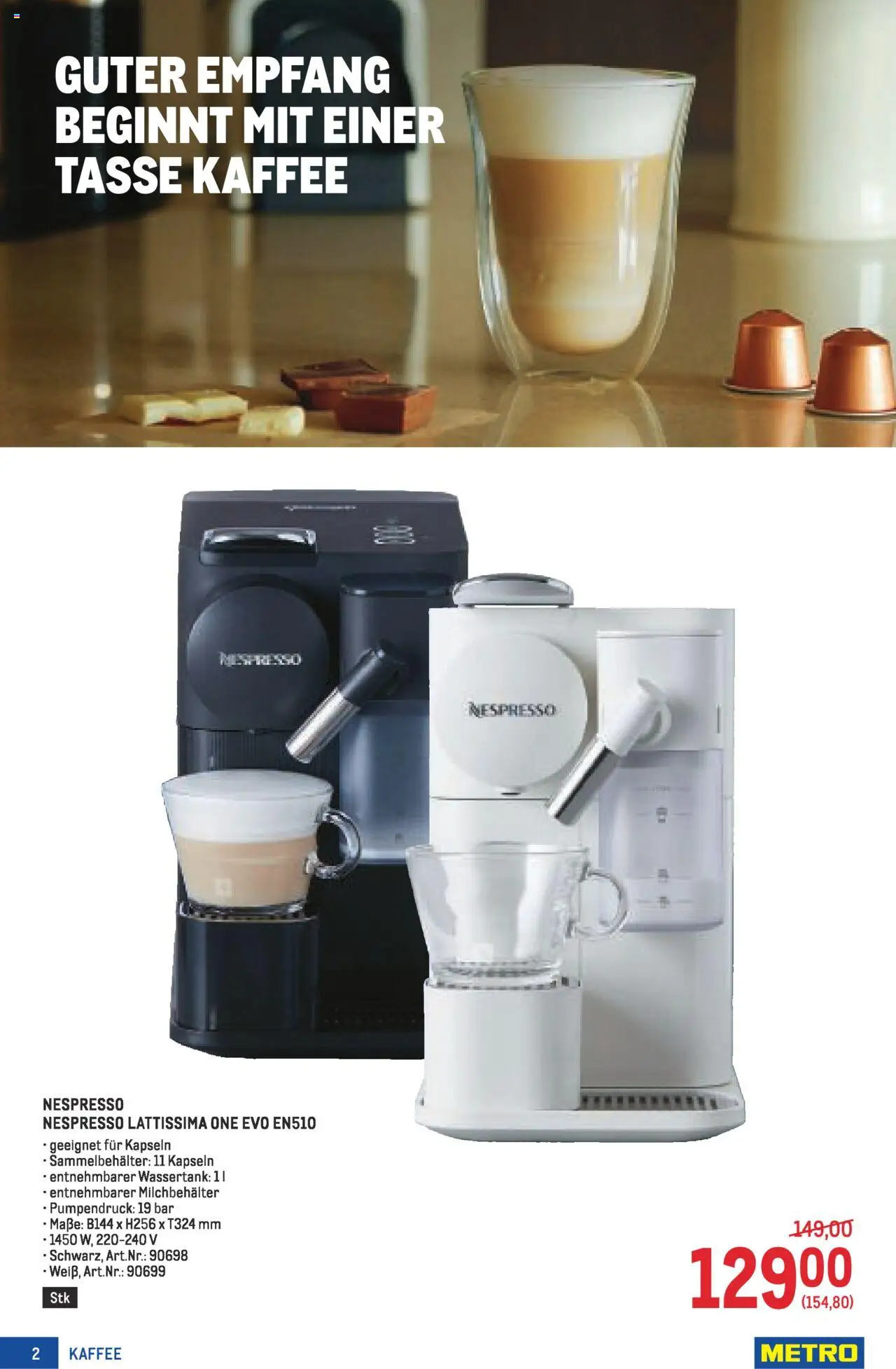 Metro  Kaffee Spezial gültig ab 04.09.2025 | Seite: 2 | Produkte: Kaffee