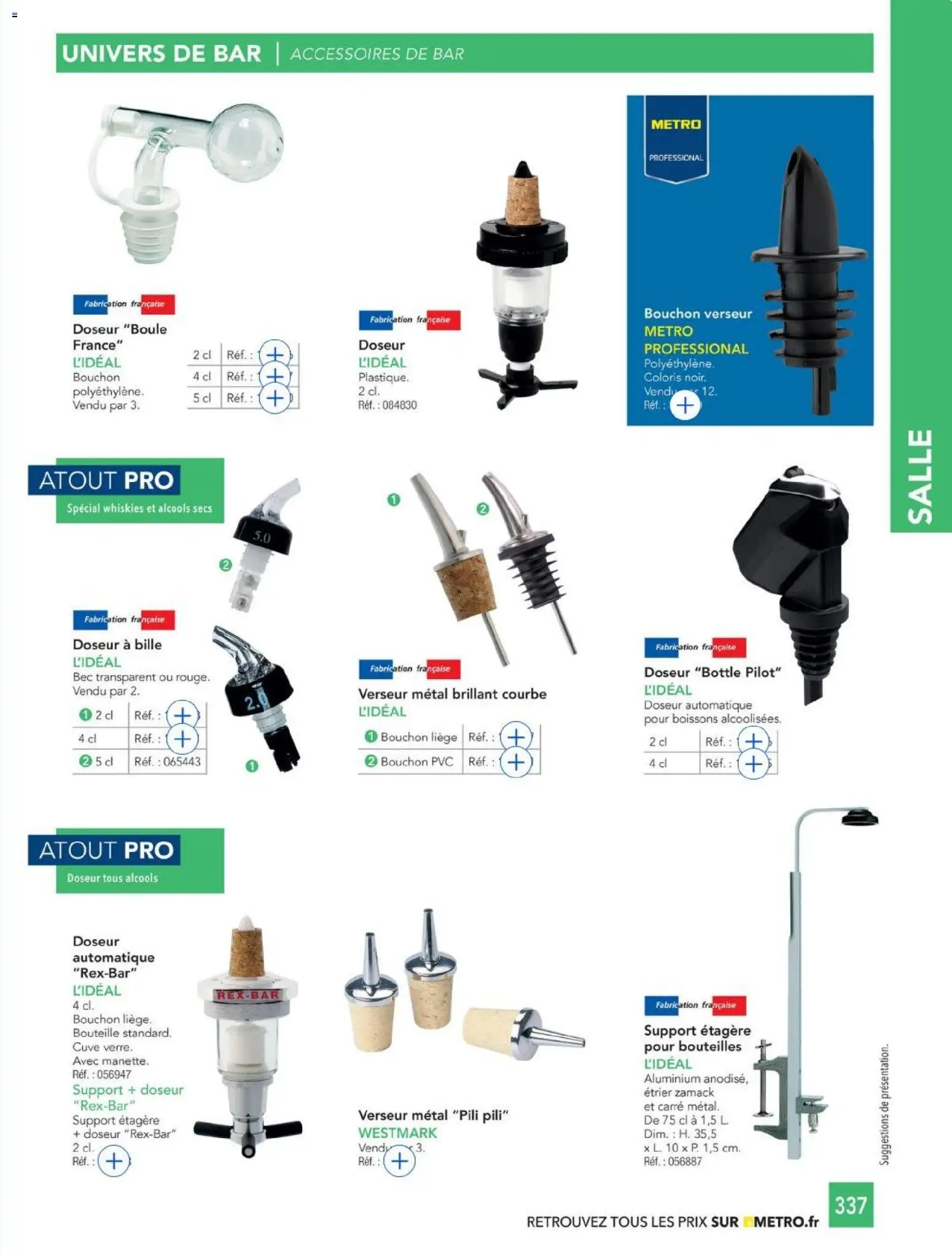 {H1} | Page: 337 | Produits: Alcools, Étagère