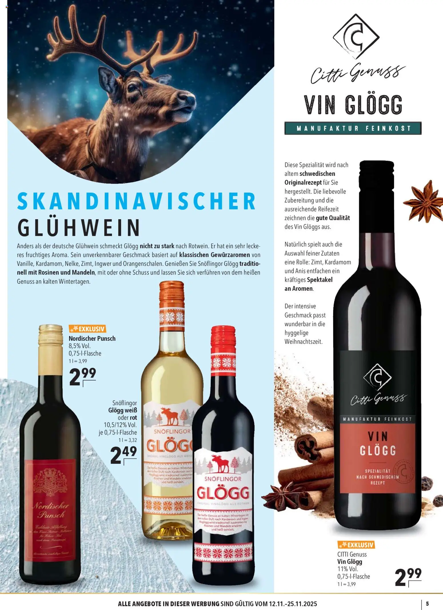CITTI Markt - Glühwein – gültig ab 12.11.2025 | Seite: 5 | Produkte: Rotwein, Duft, Mandeln, Rosinen