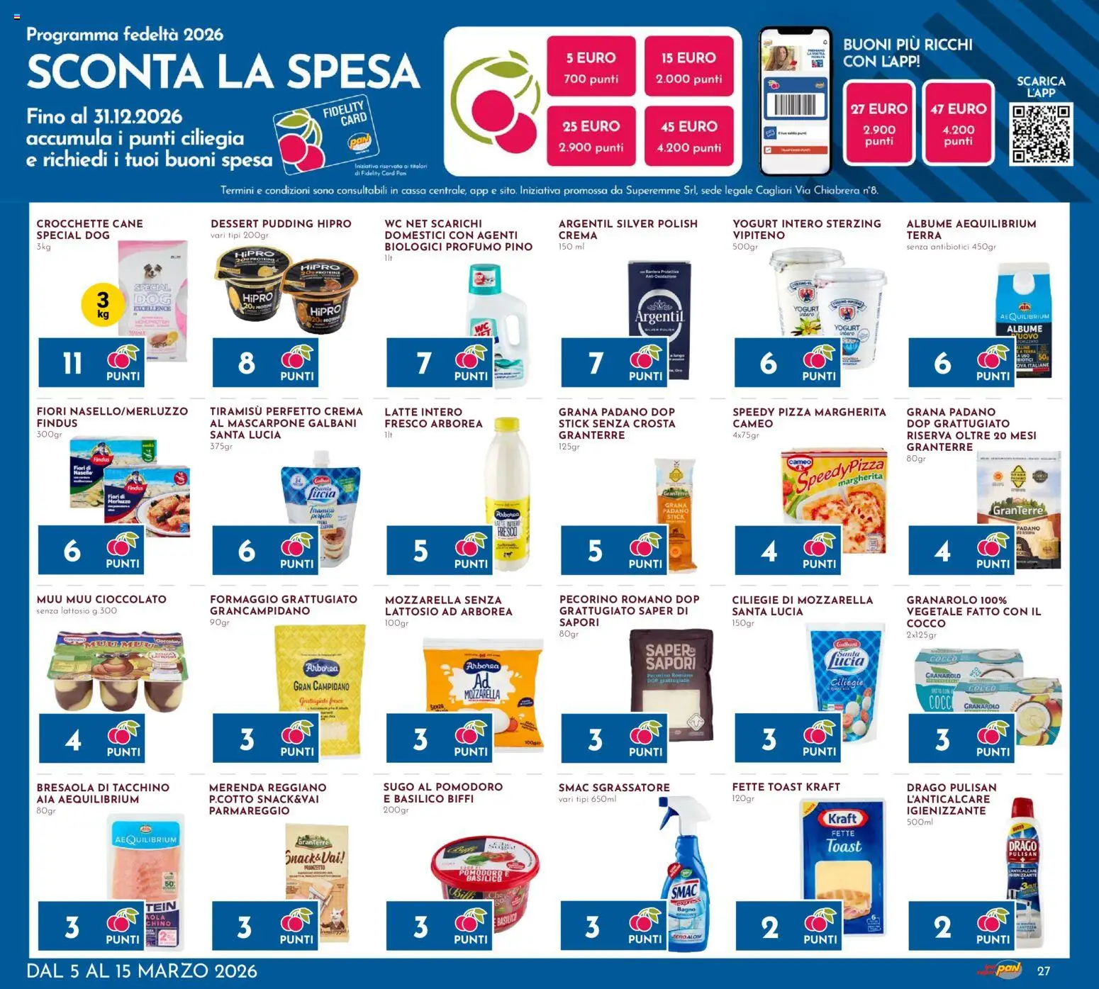 Volantino Pan del 05.03.2026 | Pagina: 27 | Prodotti: Cioccolato, Formaggio, Cocco, Bagno