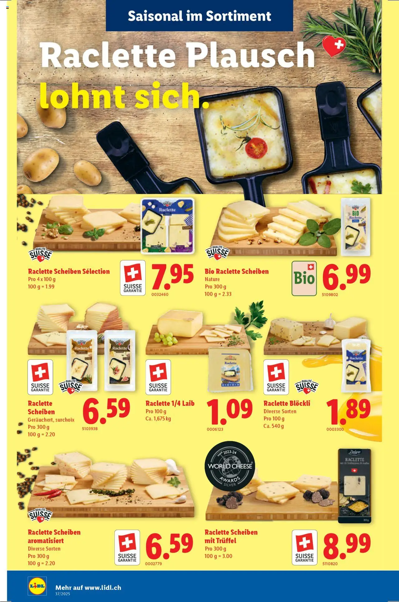 Lidl Aktionen – gültig ab 11.09.2025 | Seite: 18 | Produkte: Raclette
