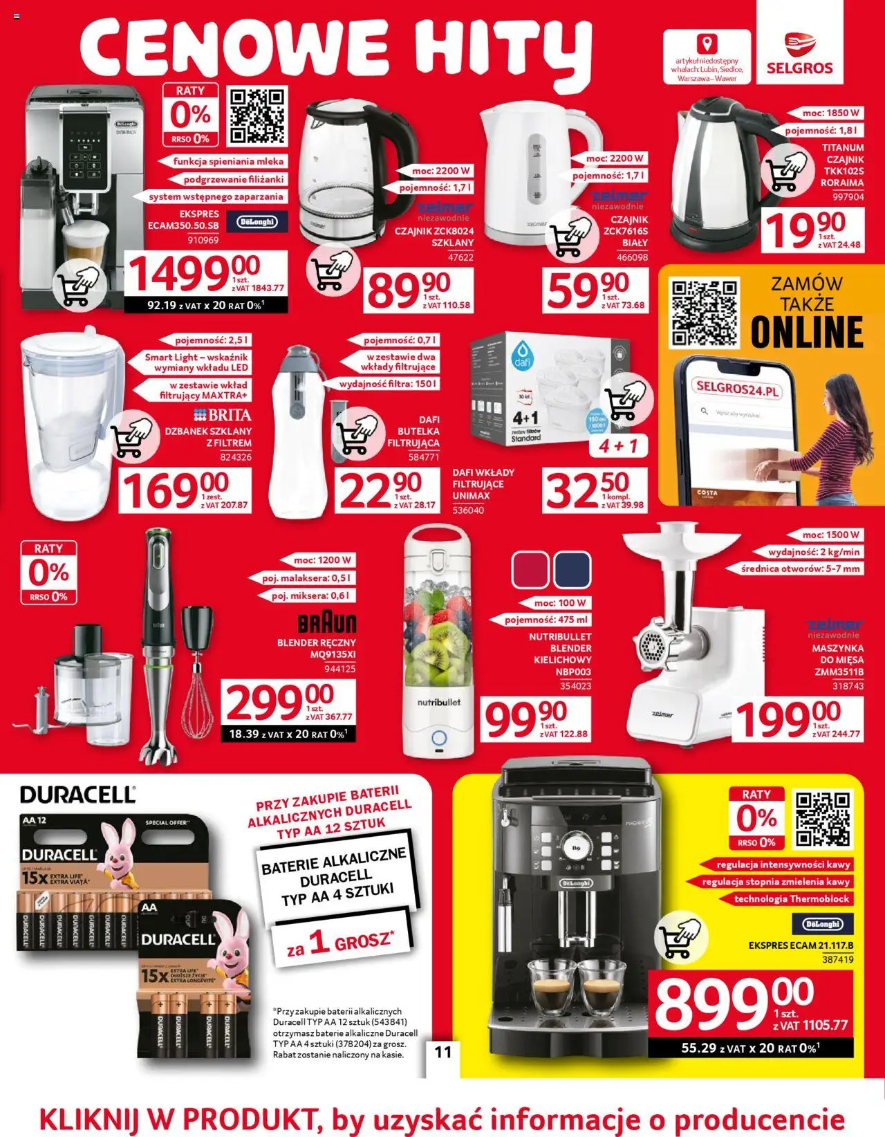 Selgros cash&carry Gazetka - Oferta przemysłowa od 05.06.2025 | Strona: 13 | Produkty: Mleka, Baterie, Blender kielichowy, Butelka filtrująca dafi