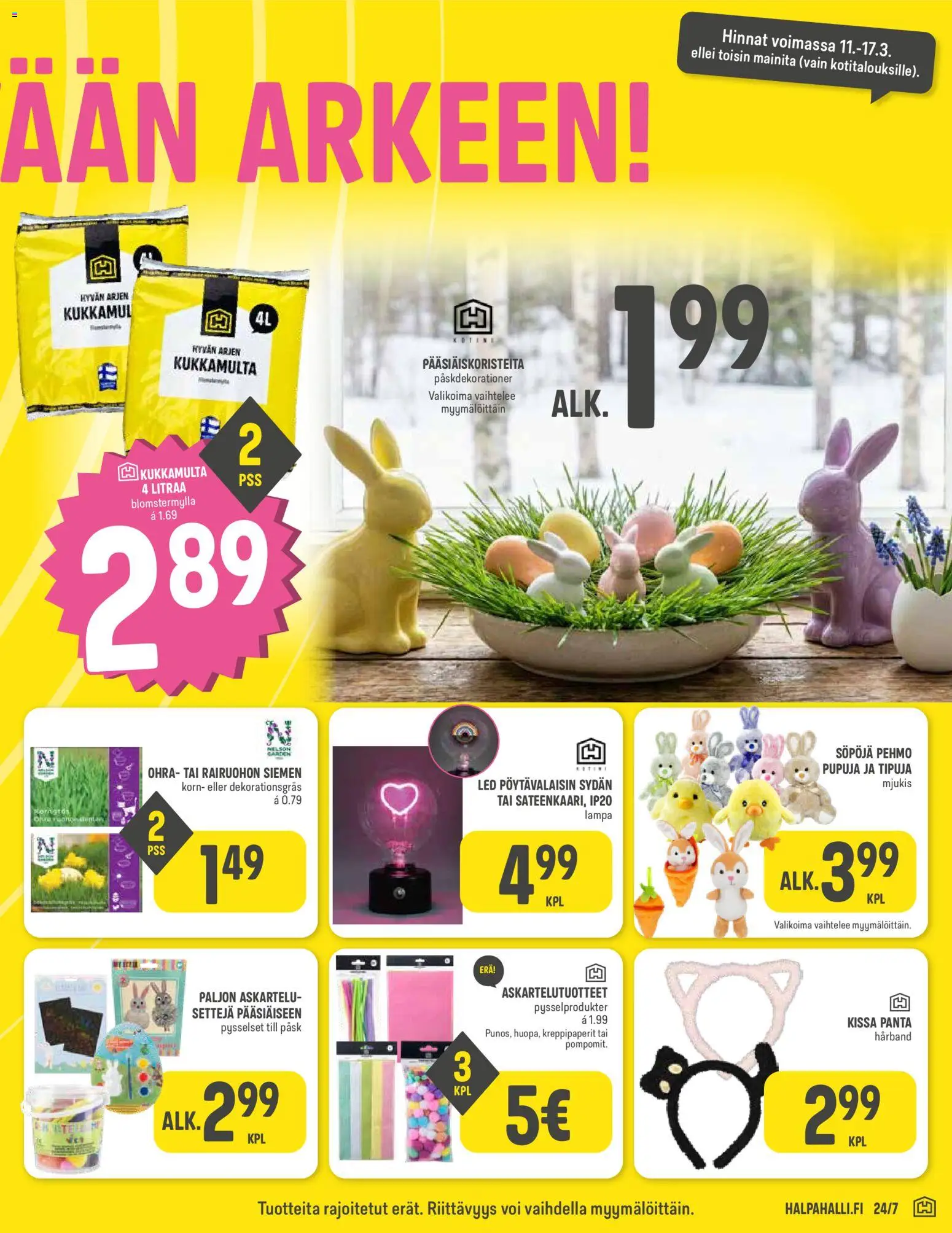 Halpa Halli tarjoukset – voimassa 11.03.2026 alkaen | Sivu: 5 | Tuotteet: Voi, Pöytävalaisin