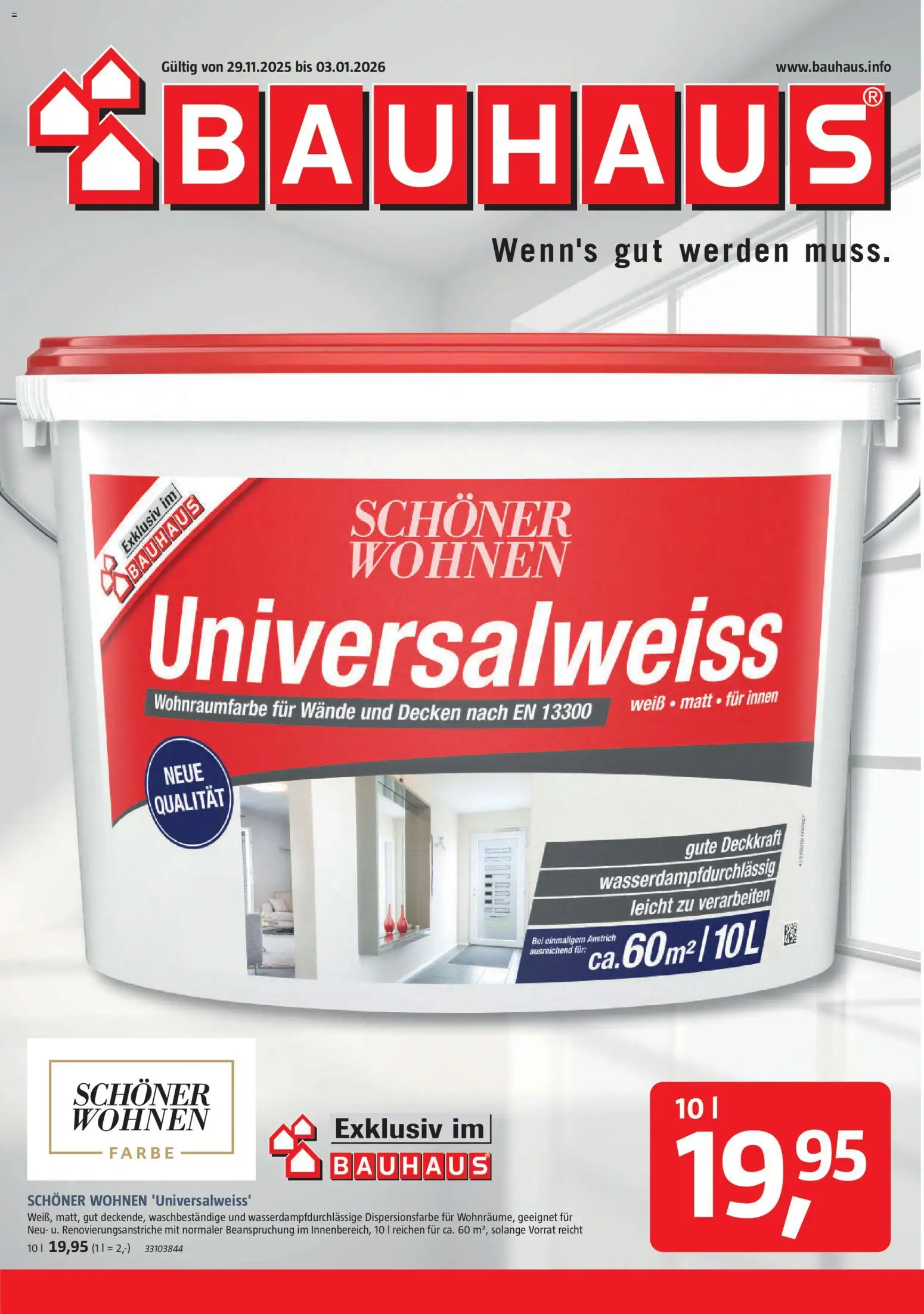 Bauhaus Prospekt 	 – gültig ab 29.11.2025 | Seite: 1