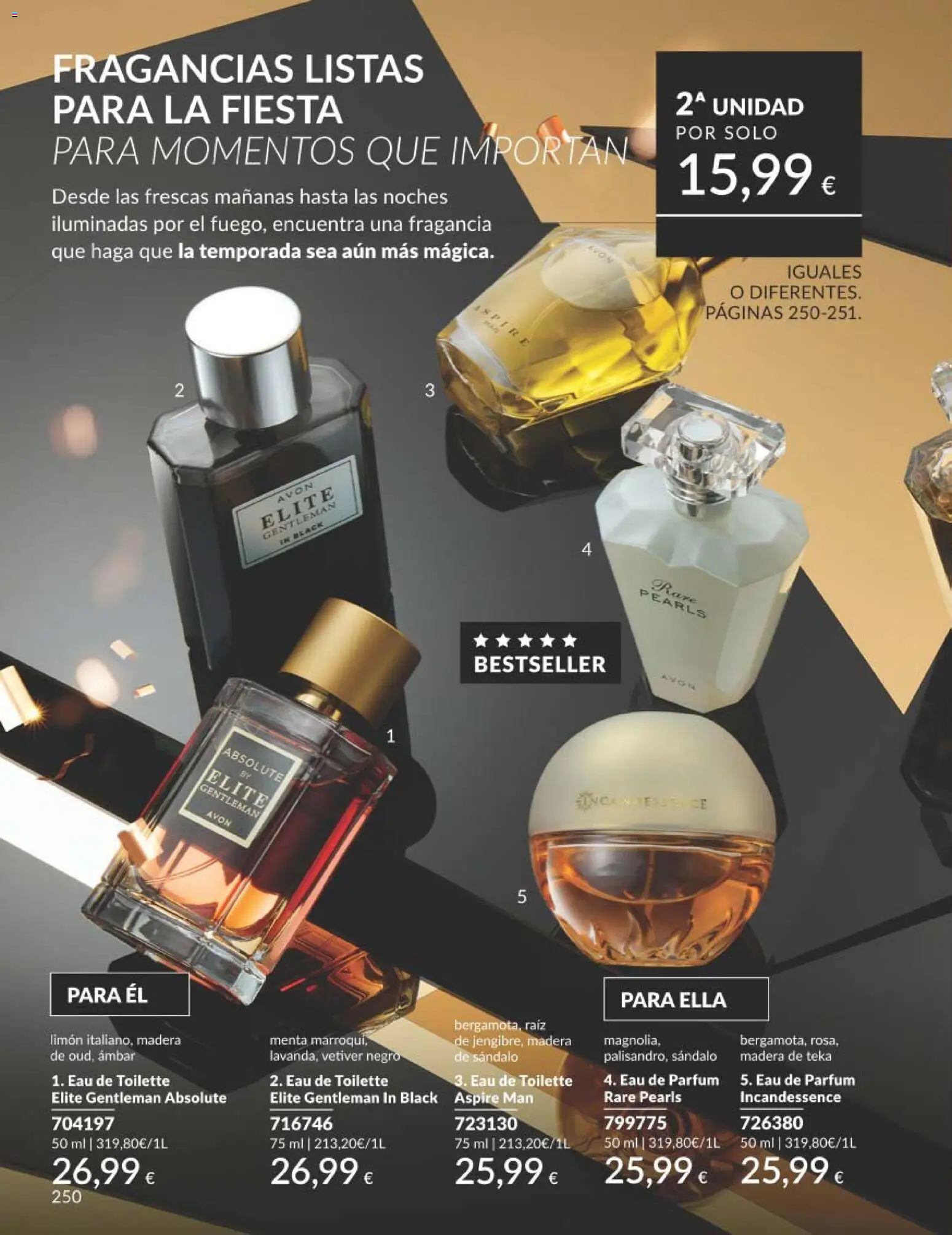 Catálogo AVON campaña 11 Black Friday │ válido desde el 01.11.2025 | Página: 250 | Productos: Fragancia, Eau de toilette, Eau de parfum