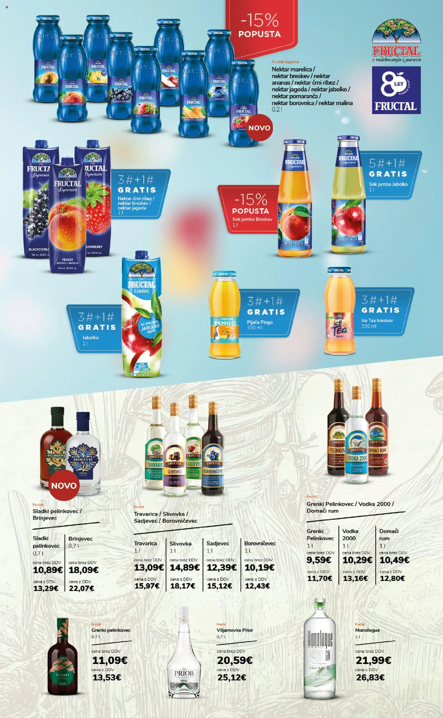 Novi Ahac katalog ponudbe – veljaven od 01.01.2026 | Stran: 19 | Izdelki: Sok, Ananas, Vodka, Breskev
