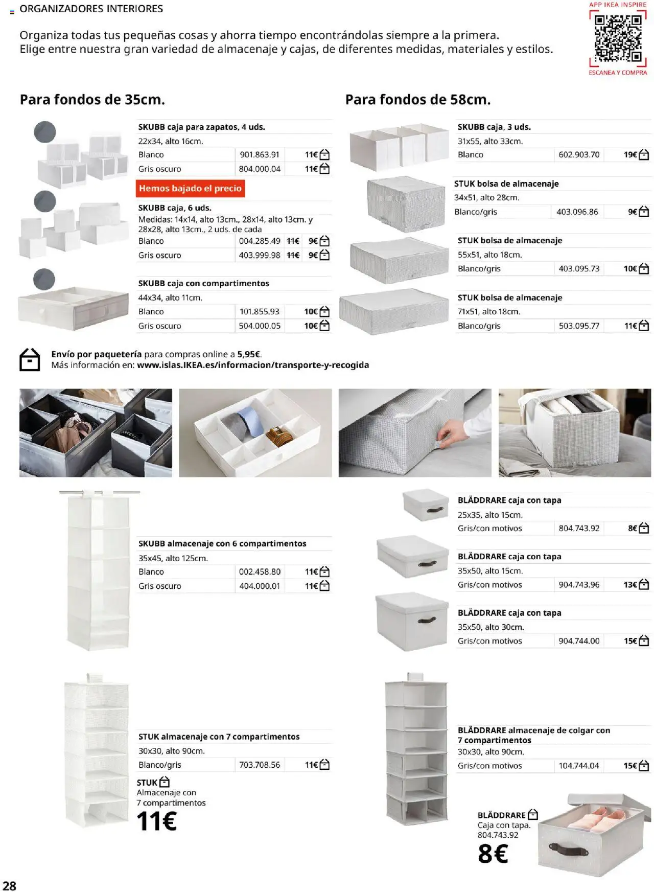 Catálogo IKEA Pax y Komplement │ válido desde el 04.02.2025 | Página: 28 | Productos: Bolsa, Almacenaje, Caja