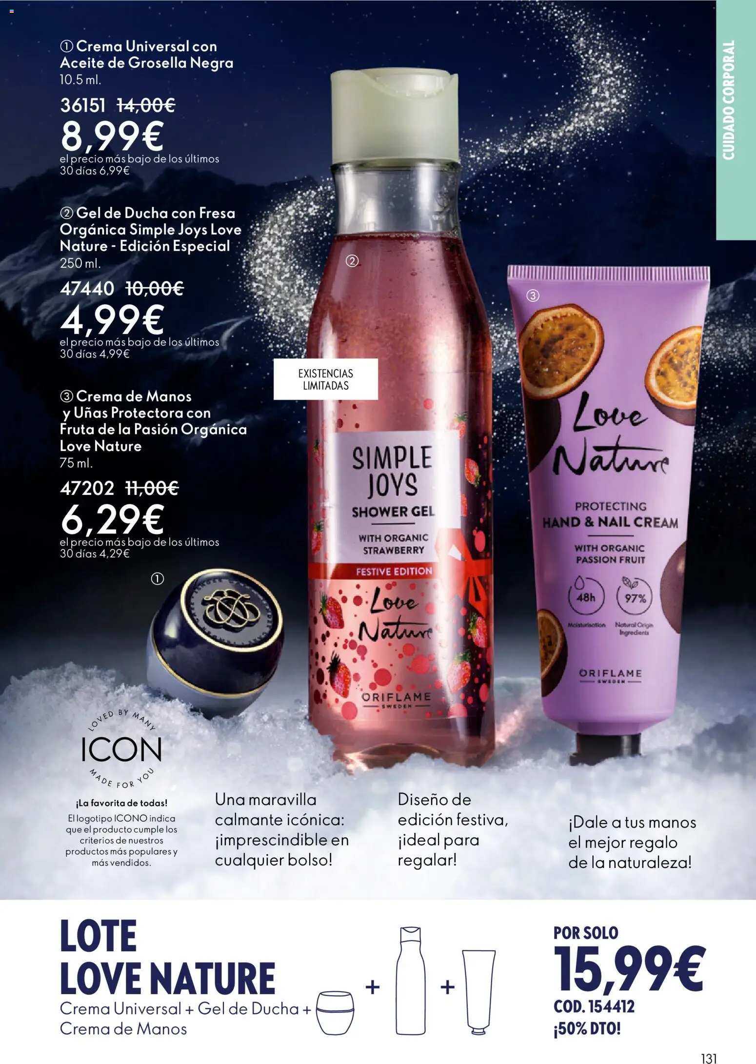 Oriflame - Catálogo Campaña 17 │ válido desde el 10.12.2025 | Página: 131 | Productos: Crema de manos, Gel de ducha, Aceite, Crema