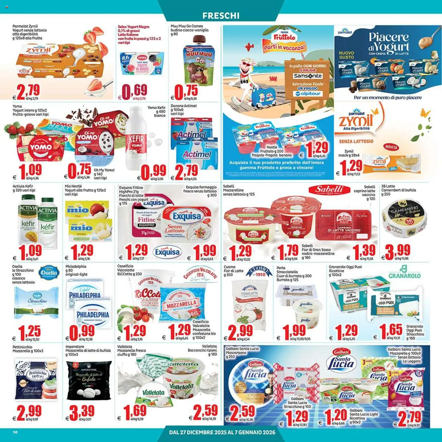 Volantino Elite Supermercati del 27.12.2025 | Pagina: 10 | Prodotti: Fiocchi di latte, Fiocchi, Frutta, Mozzarella
