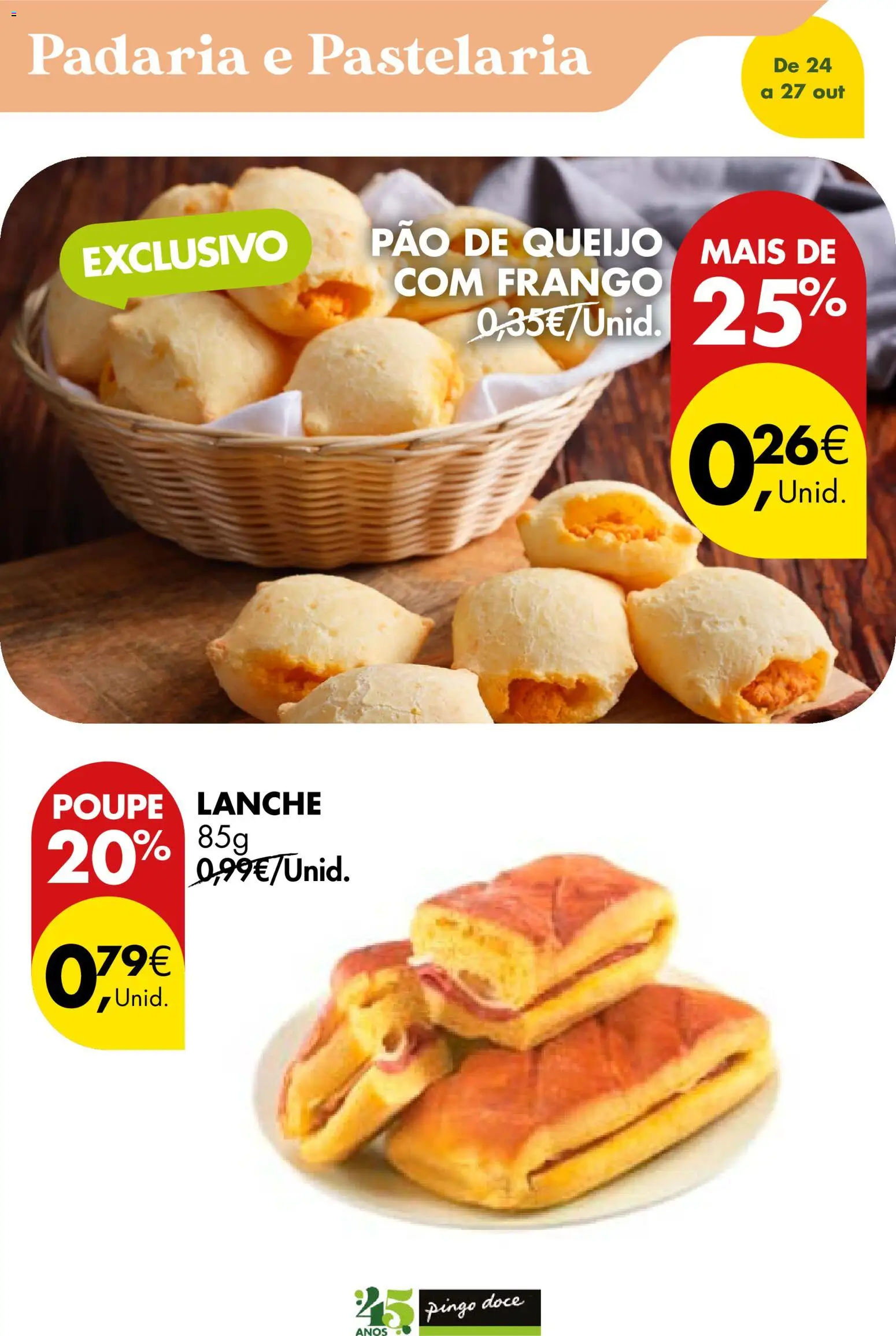 Pingo Doce Poupe este Fim de Semana │ válido de 24.10.2025 | Página: 8 | Produtos: Frango, Pão de queijo, Queijo, Pão