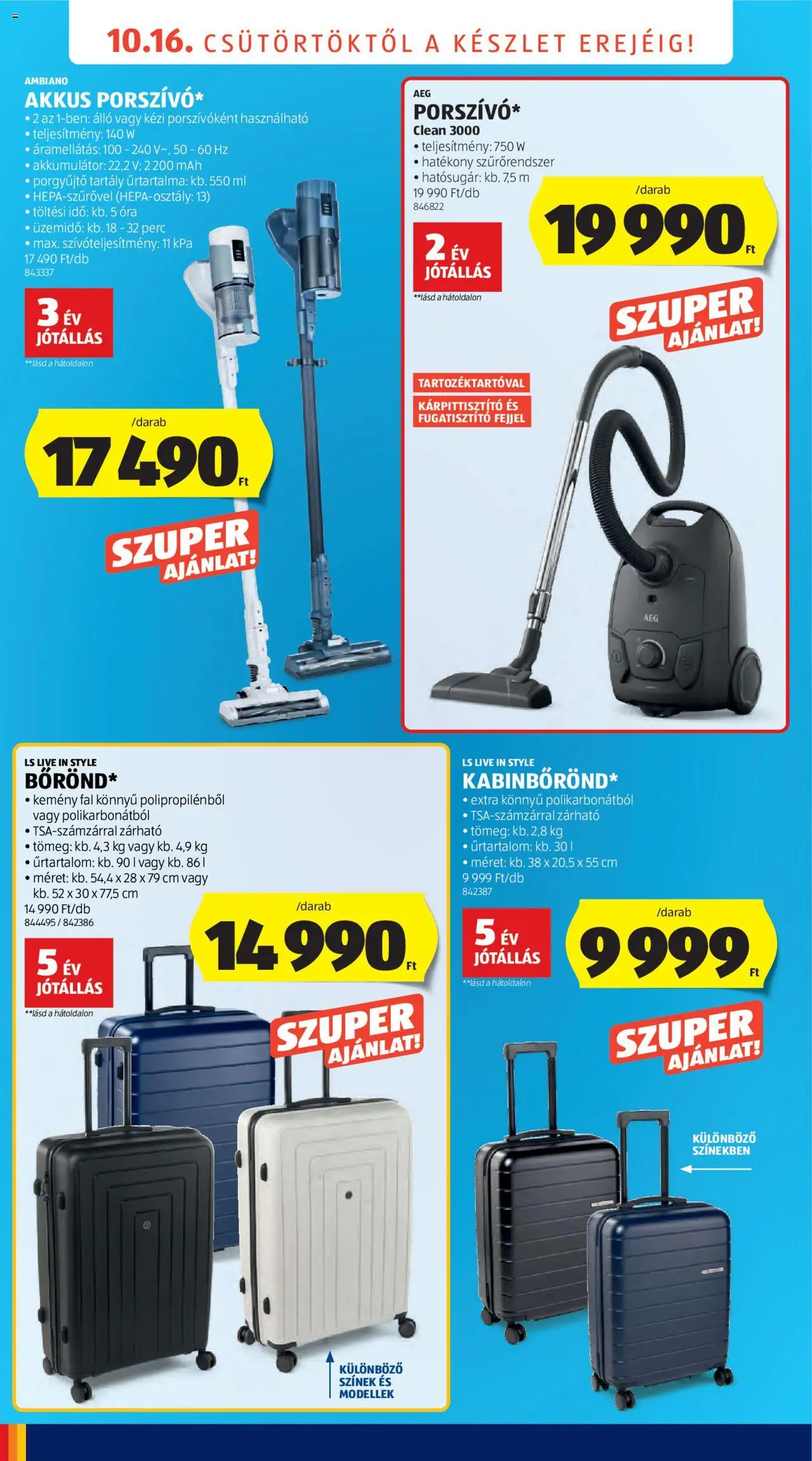 Aldi akciós ujság - amely érvényes a következő dátumtól: 16.10.2025 | Oldal: 14 | Termékek: Akkumulátor, Óra