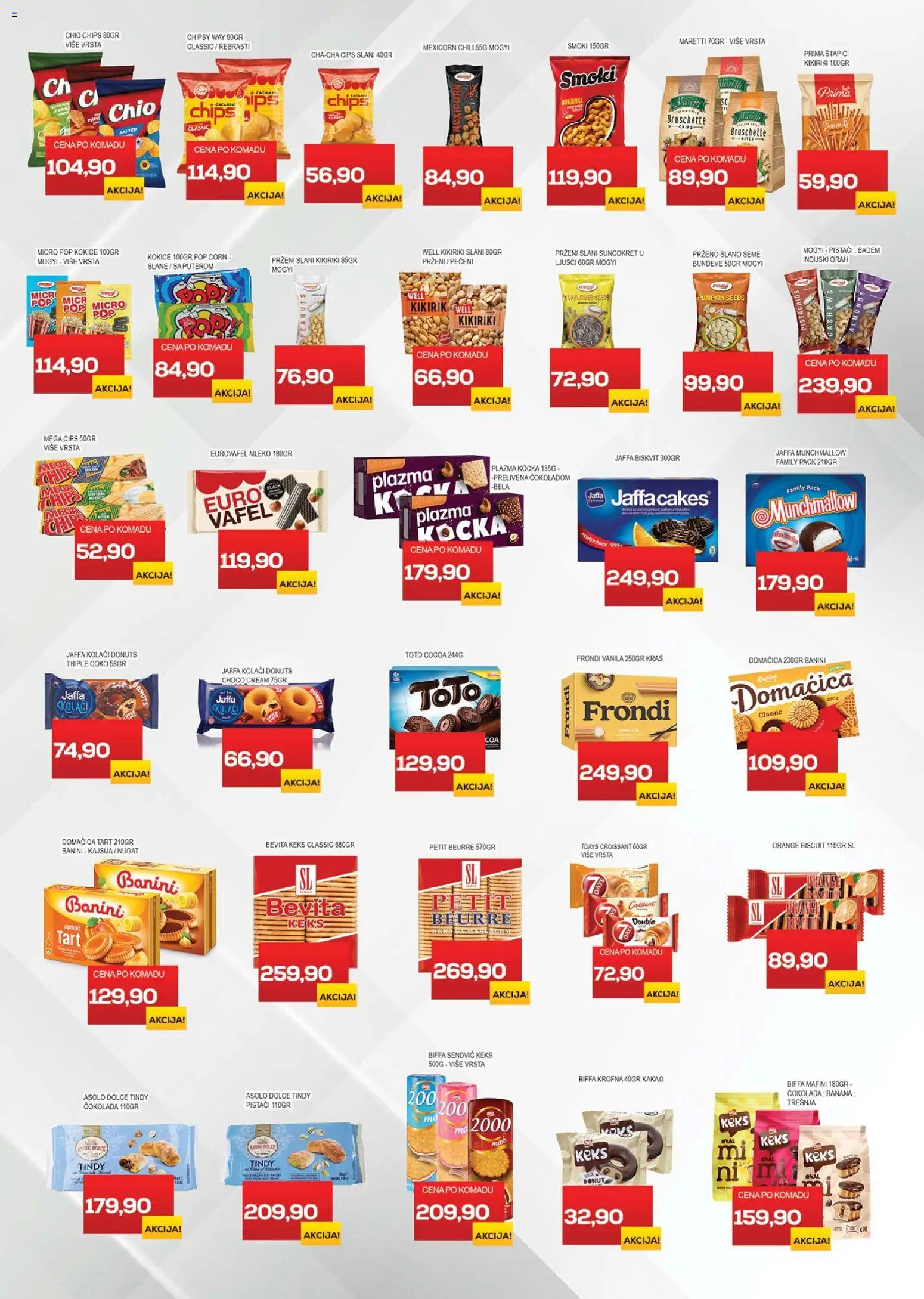 Medius katalog - važi od 27.01.2026 | Strana: 10 | Proizvode: Čips, Munchmallow, Domaćica, Čokolada
