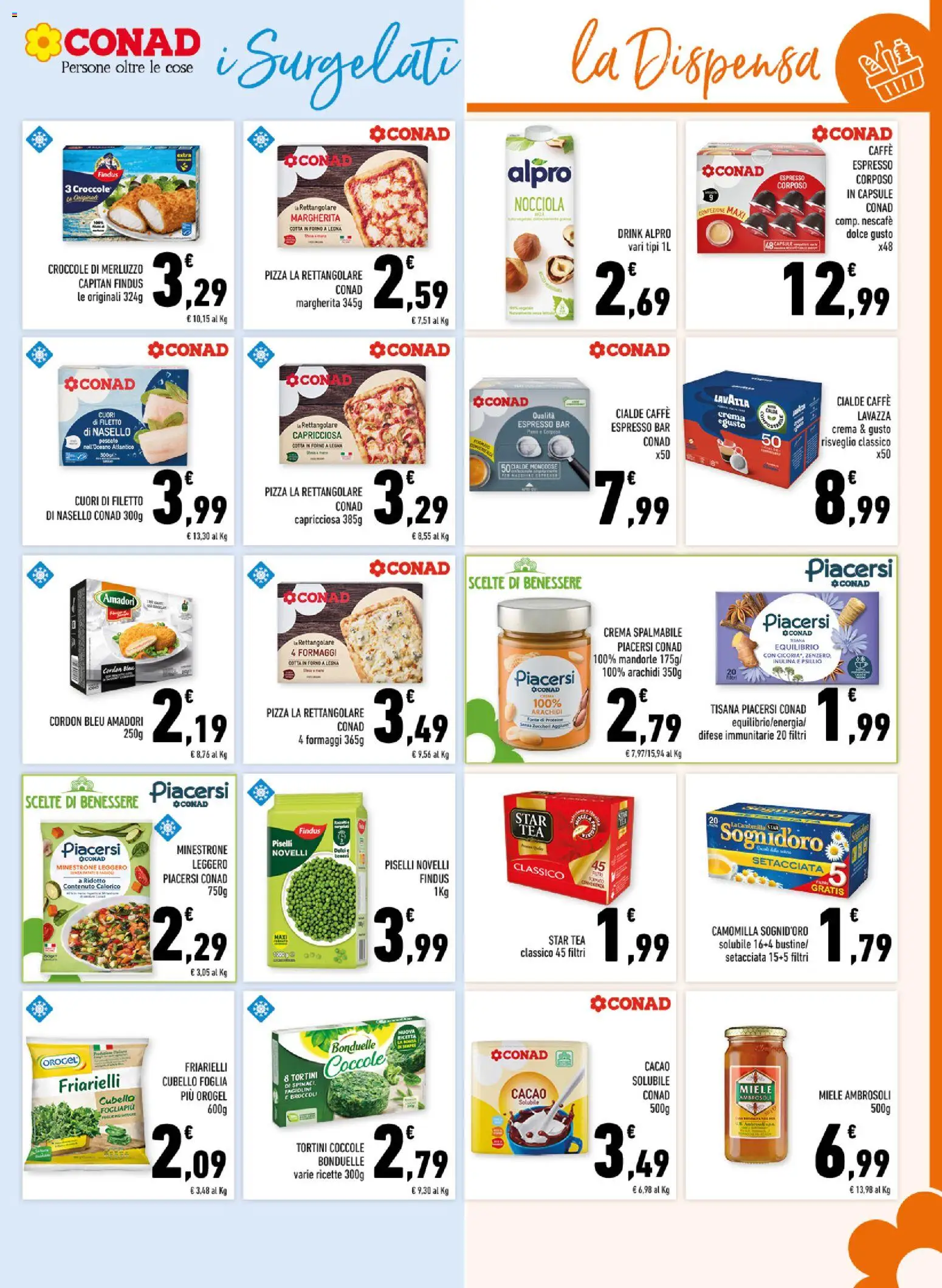 Volantino Conad del 11.03.2026 | Pagina: 11 | Prodotti: Merluzzo, Broccoli, Friarielli, Fagiolini