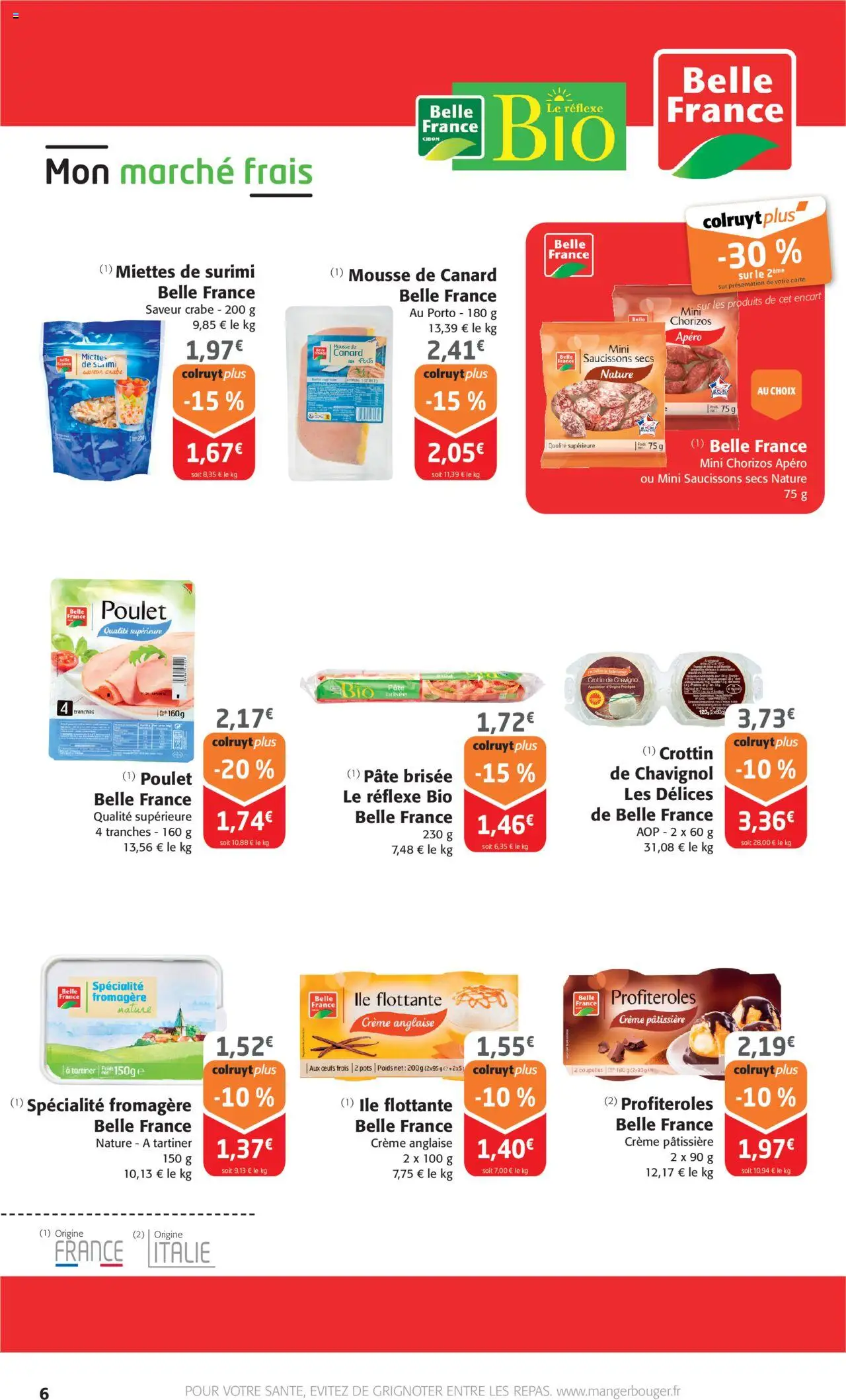  | Page: 6 | Produits: Mousse, Pâte brisée, Crabe, Crème