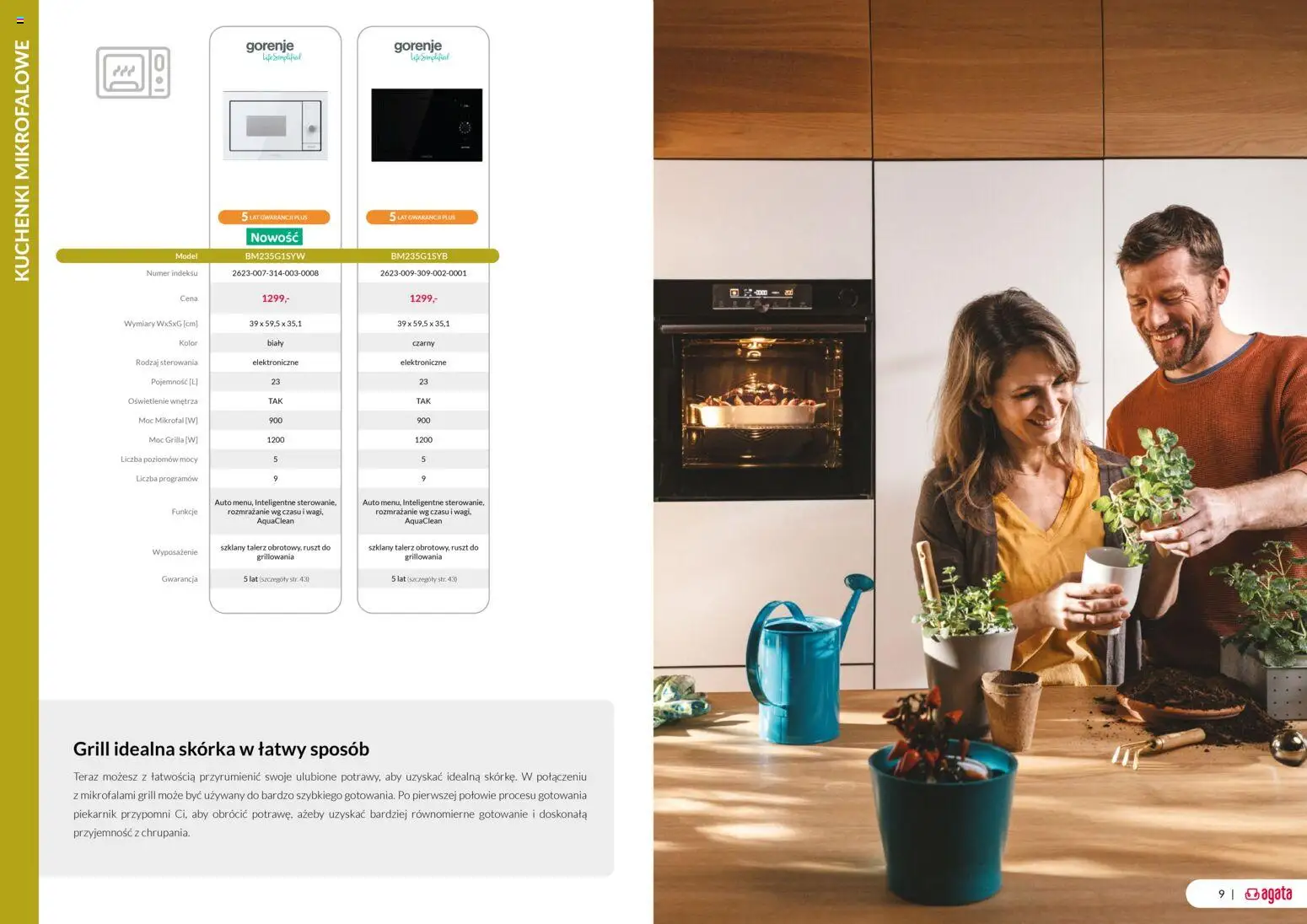 Salony Agata Gazetka - Gorenje od 05.12.2025 | Strona: 5 | Produkty: Piekarnik, Grill, Ruszt