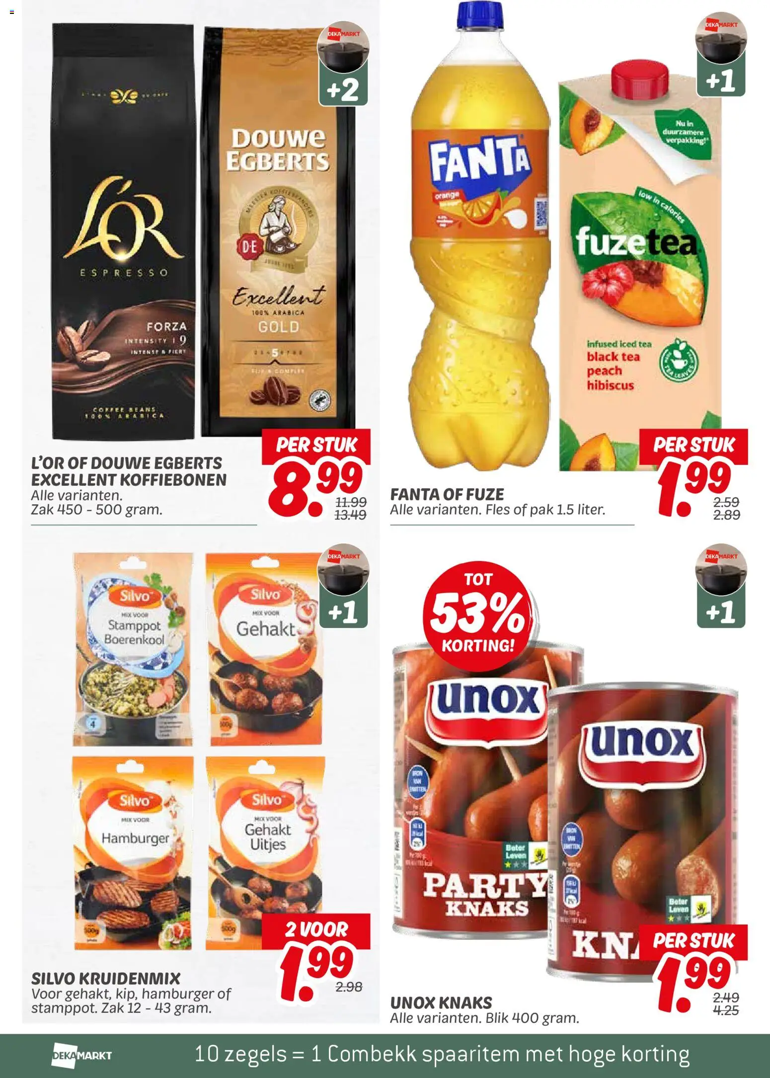 {H1} | Pagina: 14 | Producten: Koffiebonen, Hamburger, Fanta, Zak