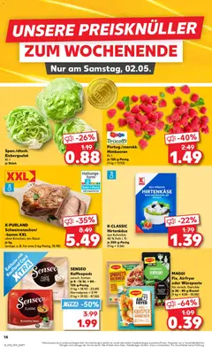 Kaufland Prospekt ab 30.04.2026 gültig | Seite: 14 | Produkte: Himbeeren, Senseo, Hahnchen, Maggi