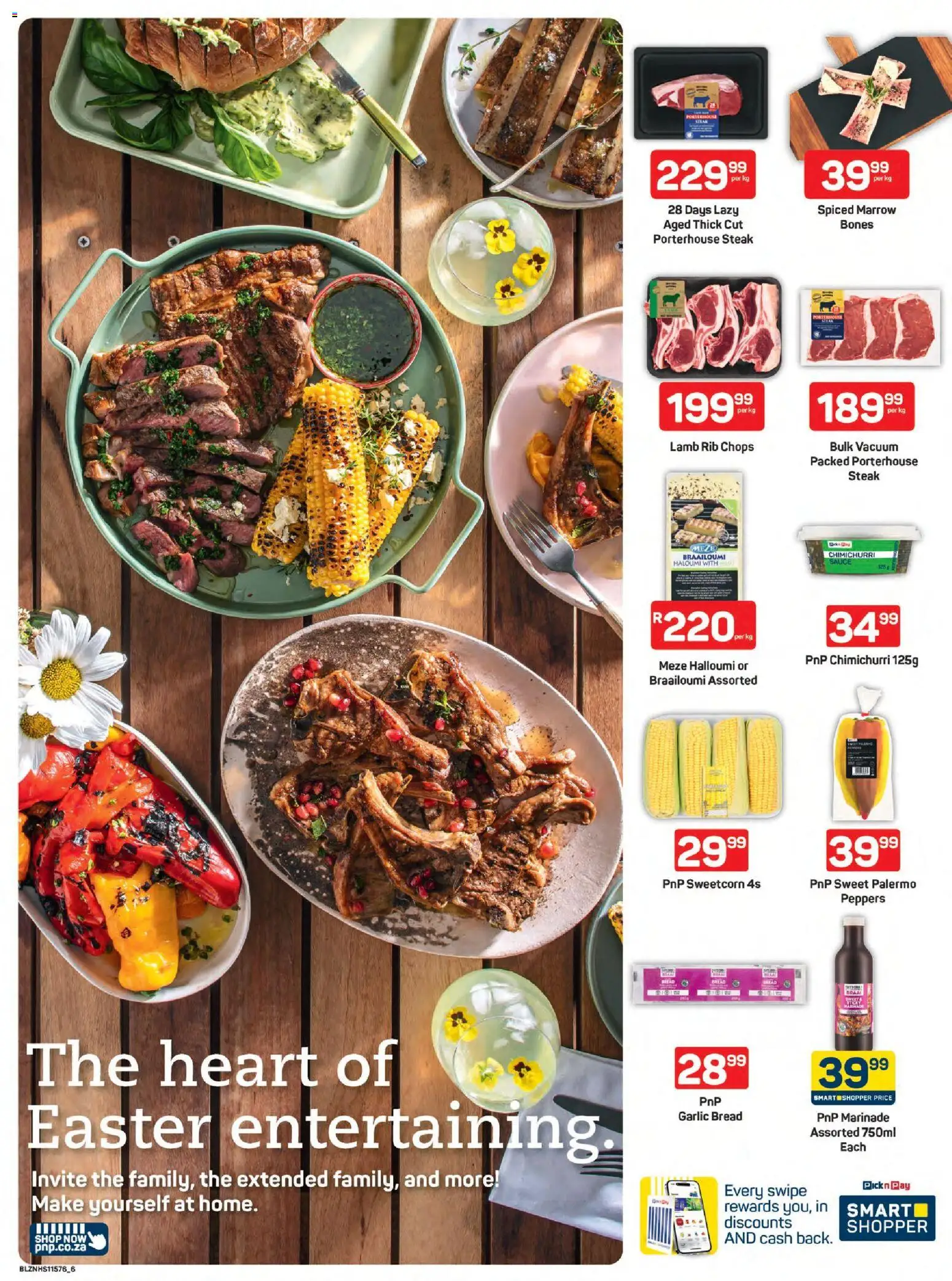 New Pick n Pay catalogue – valid from 16.03.2026 | Page: 6 | Products: Steak, Bread, Marinade, Sauce