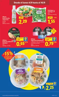 Lidl - Islas canarias  │ válido desde el 04.08.2025 | Página: 9 | Productos: Yogur, Aceite, Pasta, Aceite de oliva