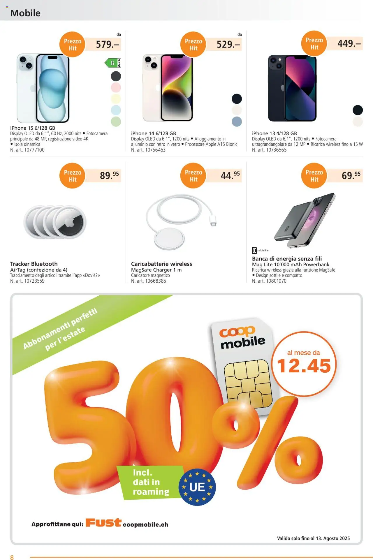 Fust Aktionen IT ab 28.07.2025 | Seite: 8 | Produkte: Video, Apple, Iphone, Powerbank