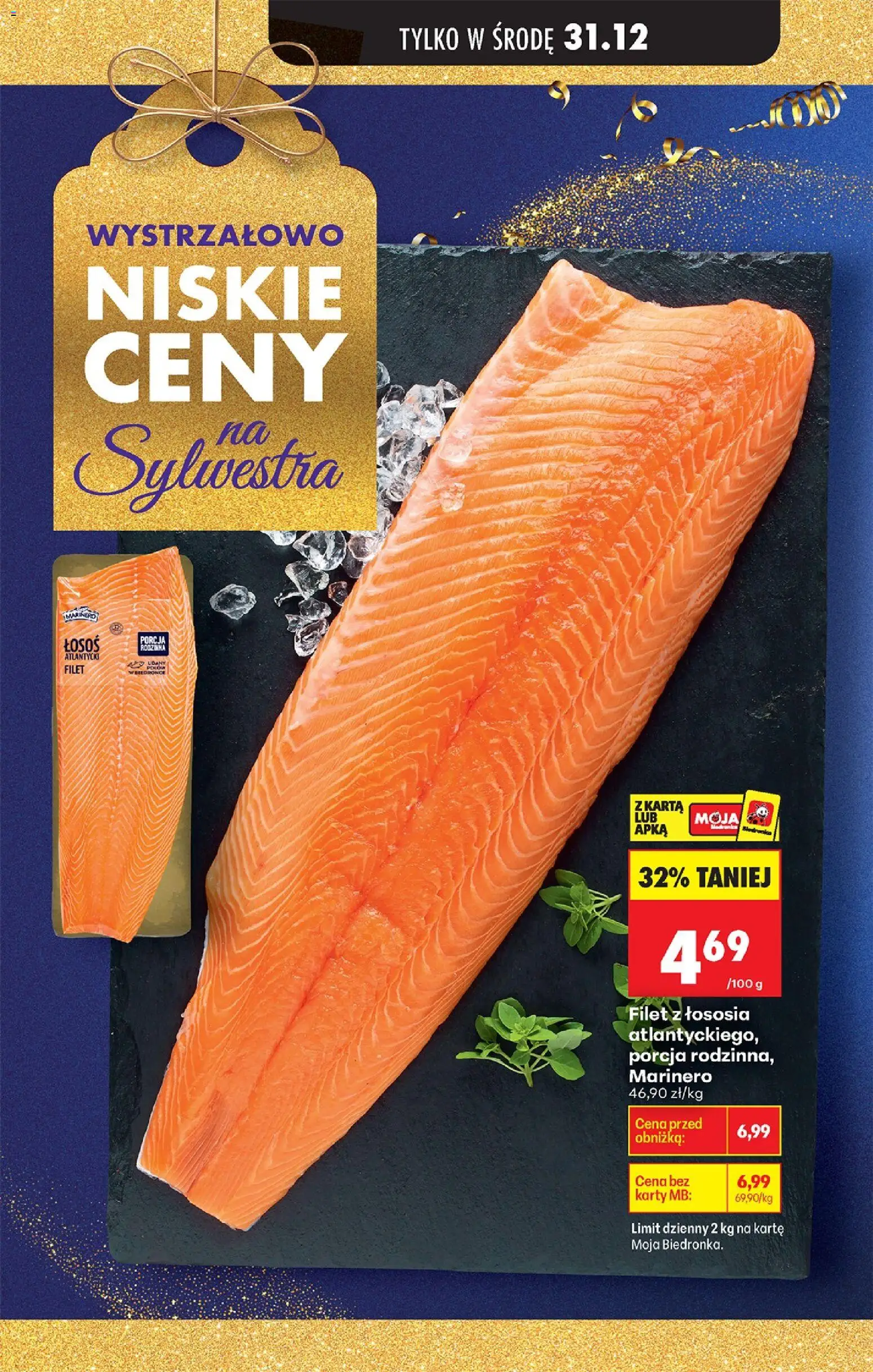 Biedronka gazetka - Oferta w tym tygodniu od 31.12.2025 | Strona: 23 | Produkty: Karta, Łosoś, Filet z łososia