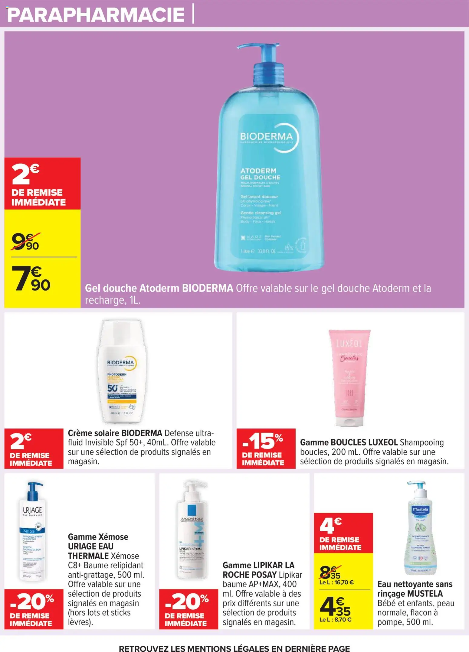 {H1} | Page: 70 | Produits: Body, Shampooing, Crème solaire, Gel douche