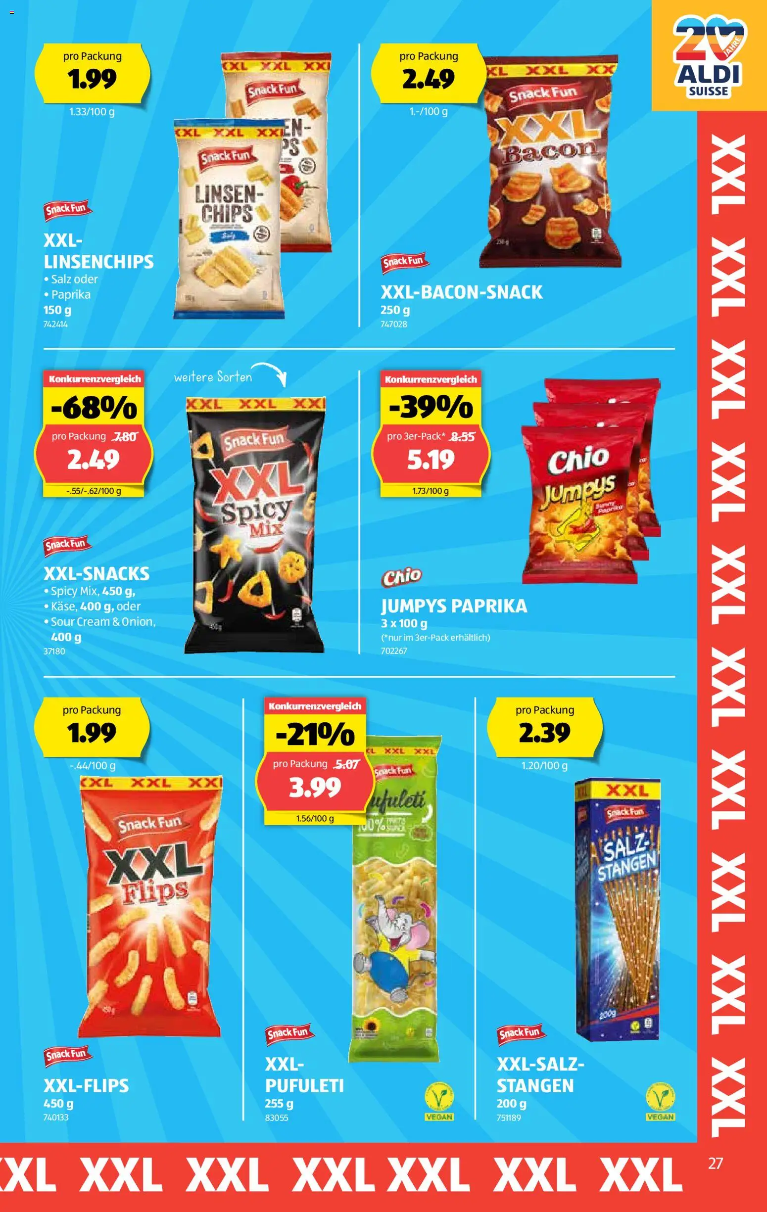 Aldi Aktionen – gültig ab 06.11.2025 | Seite: 28 | Produkte: Chips, Salz