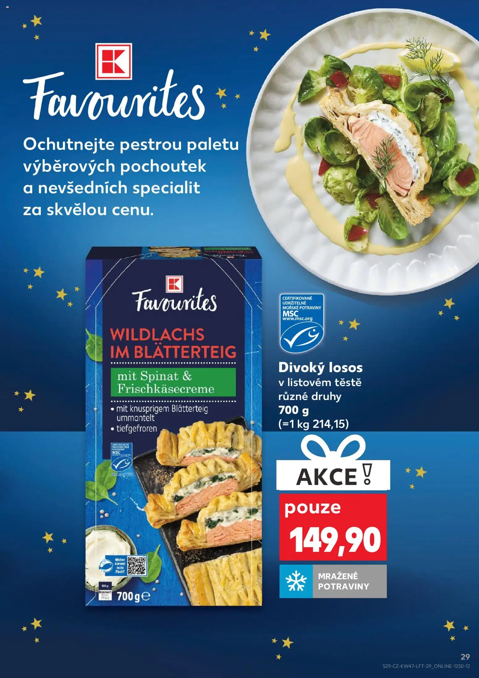 Kaufland leták - Praha 4 od 19.11.2025 | Strana: 29 | Produkty: Losos, Potraviny
