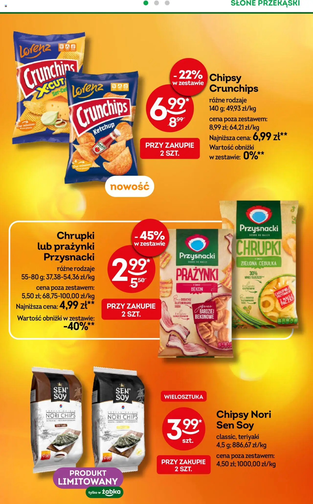 Żabka Gazetka od 10.09.2025 | Strona: 30 | Produkty: Chipsy, Ketchup, Chrupki, Nori