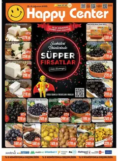 15.08.2025 tarihinden itibaren geçerli olan Happy Center kataloğu önizlemesi
