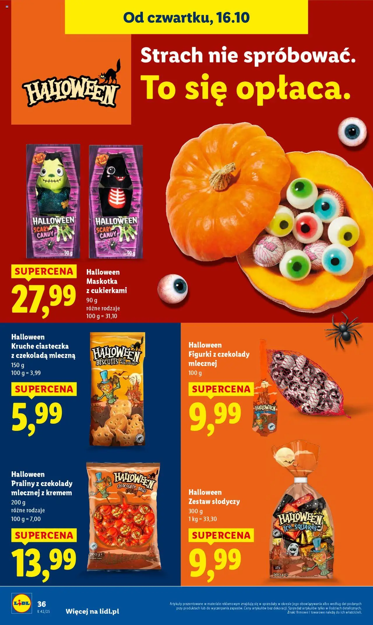 Lidl Gazetka od 16.10.2025 | Strona: 40 | Produkty: Czekolady, Figurki, Czekolada, Ciasteczka