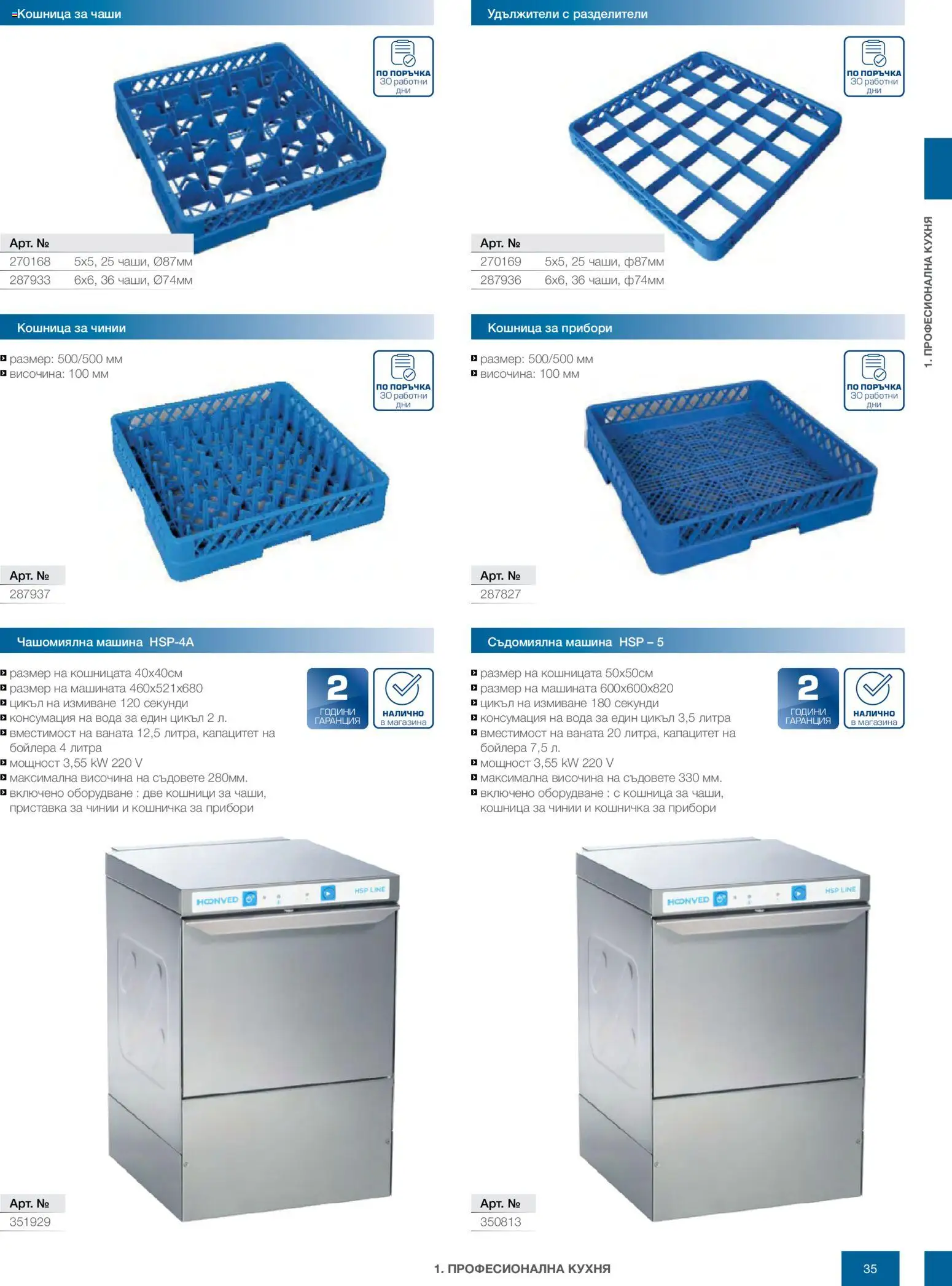 {H1} | Страница: 35 | Продукти: Прибори, Вода, Съдомиялна, Кошница